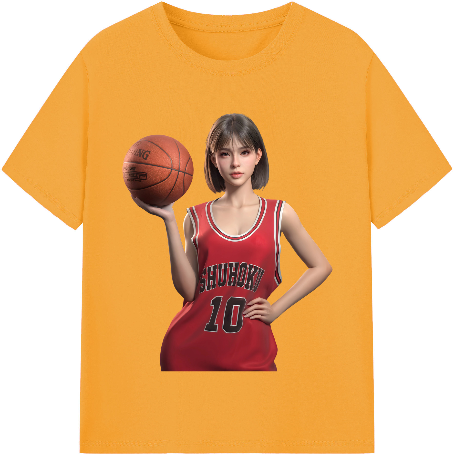 SLAM DUNK／スラムダンク 綿100％半袖Tシャツ（フロントプリント）