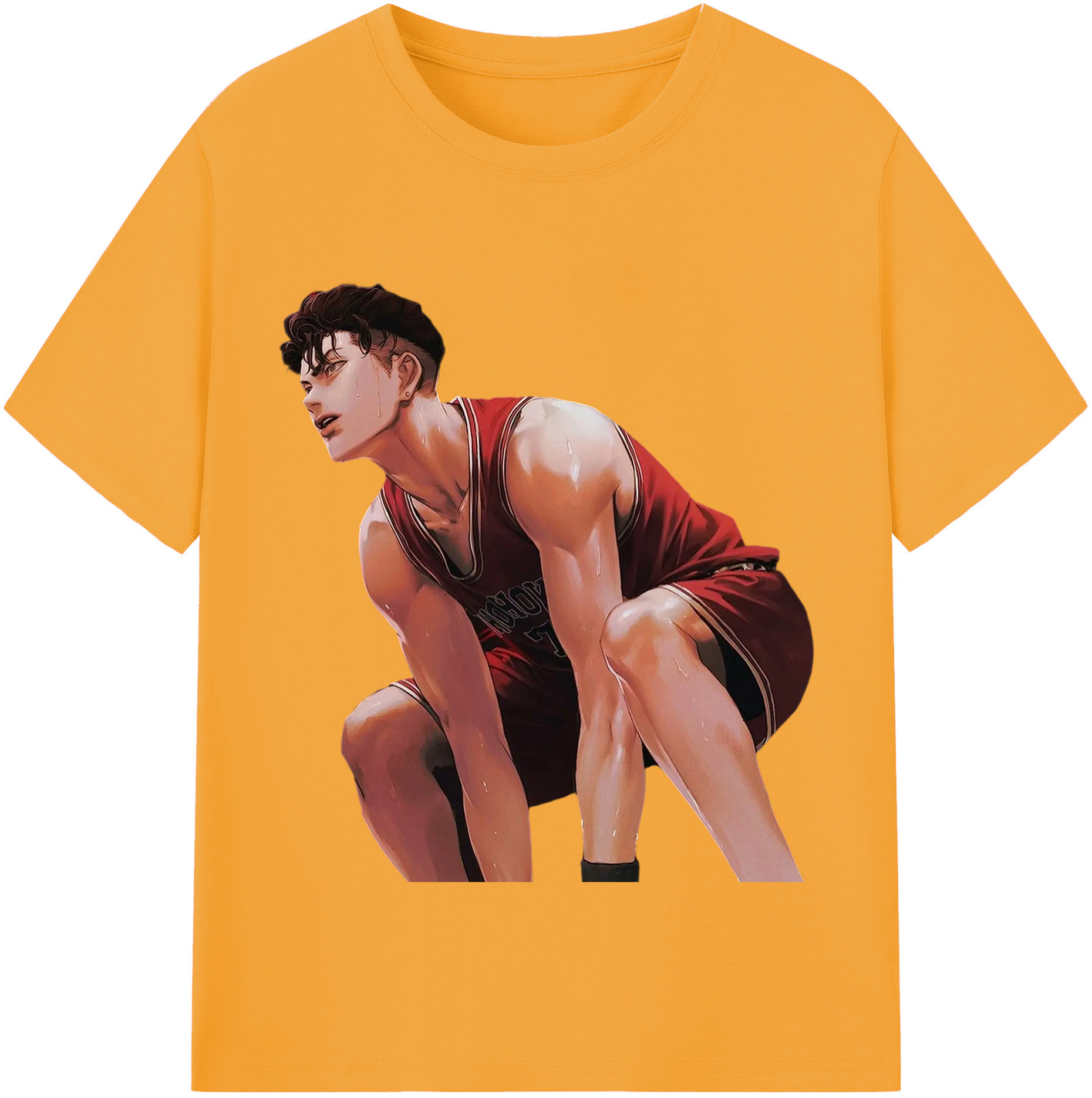 SLAM DUNK／スラムダンク 綿100％半袖Tシャツ（フロントプリント）