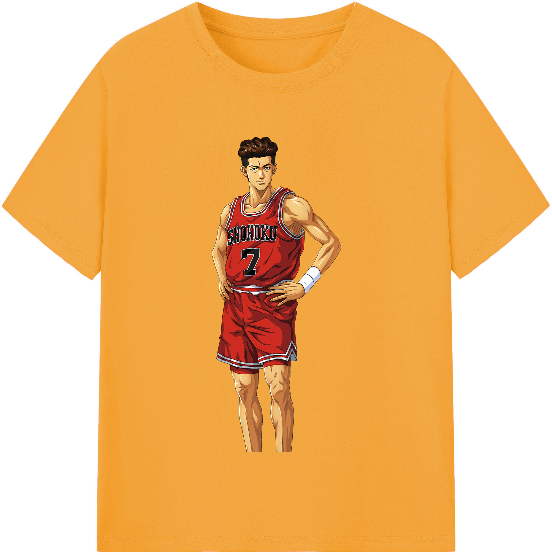 SLAM DUNK／スラムダンク 綿100％半袖Tシャツ（フロントプリント）