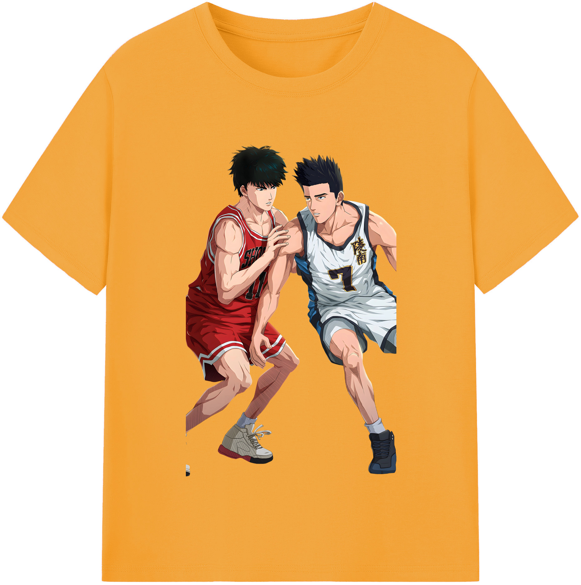 SLAM DUNK／スラムダンク 綿100％半袖Tシャツ（フロントプリント）