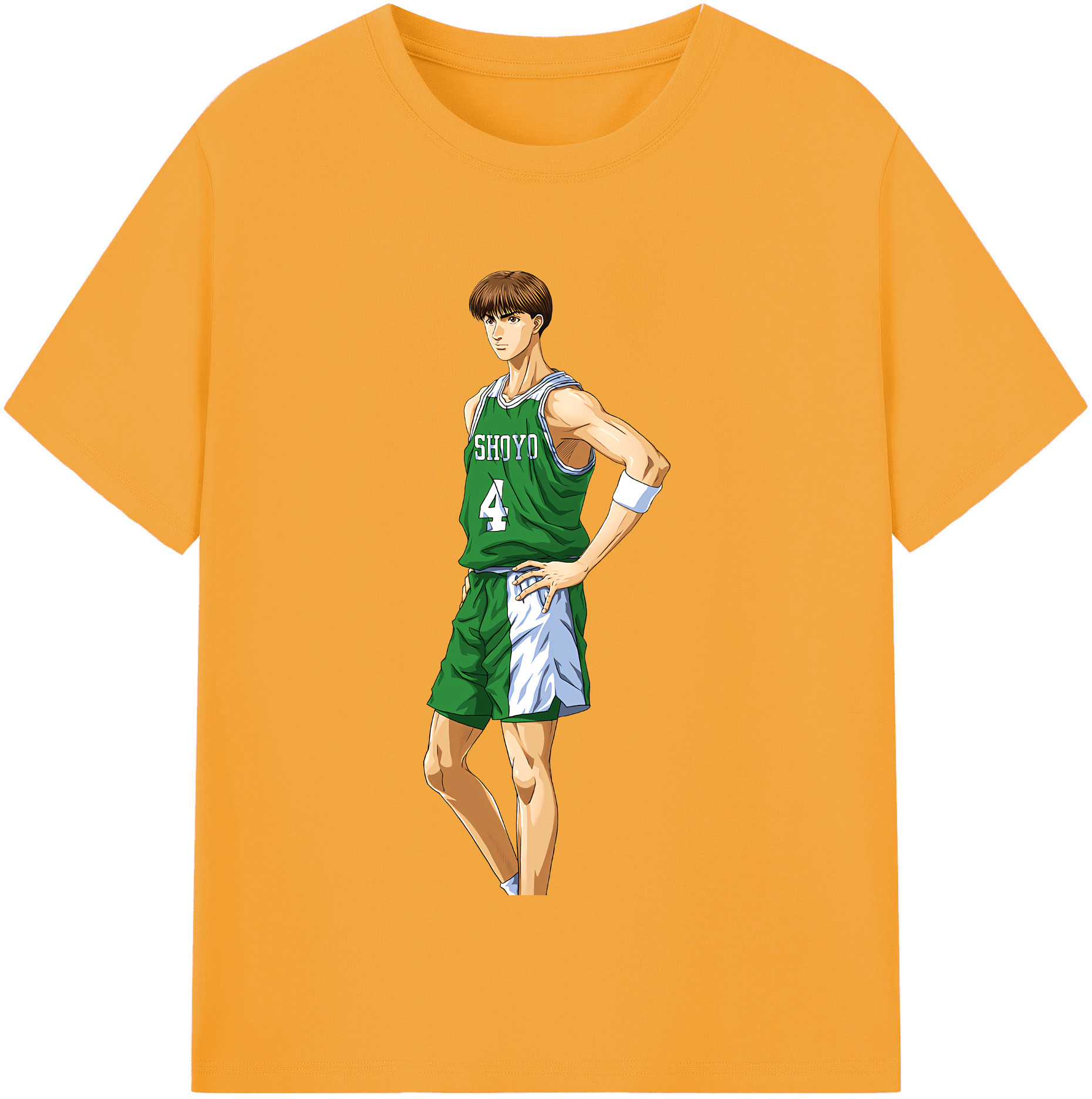 SLAM DUNK／スラムダンク 綿100％半袖Tシャツ（フロントプリント）