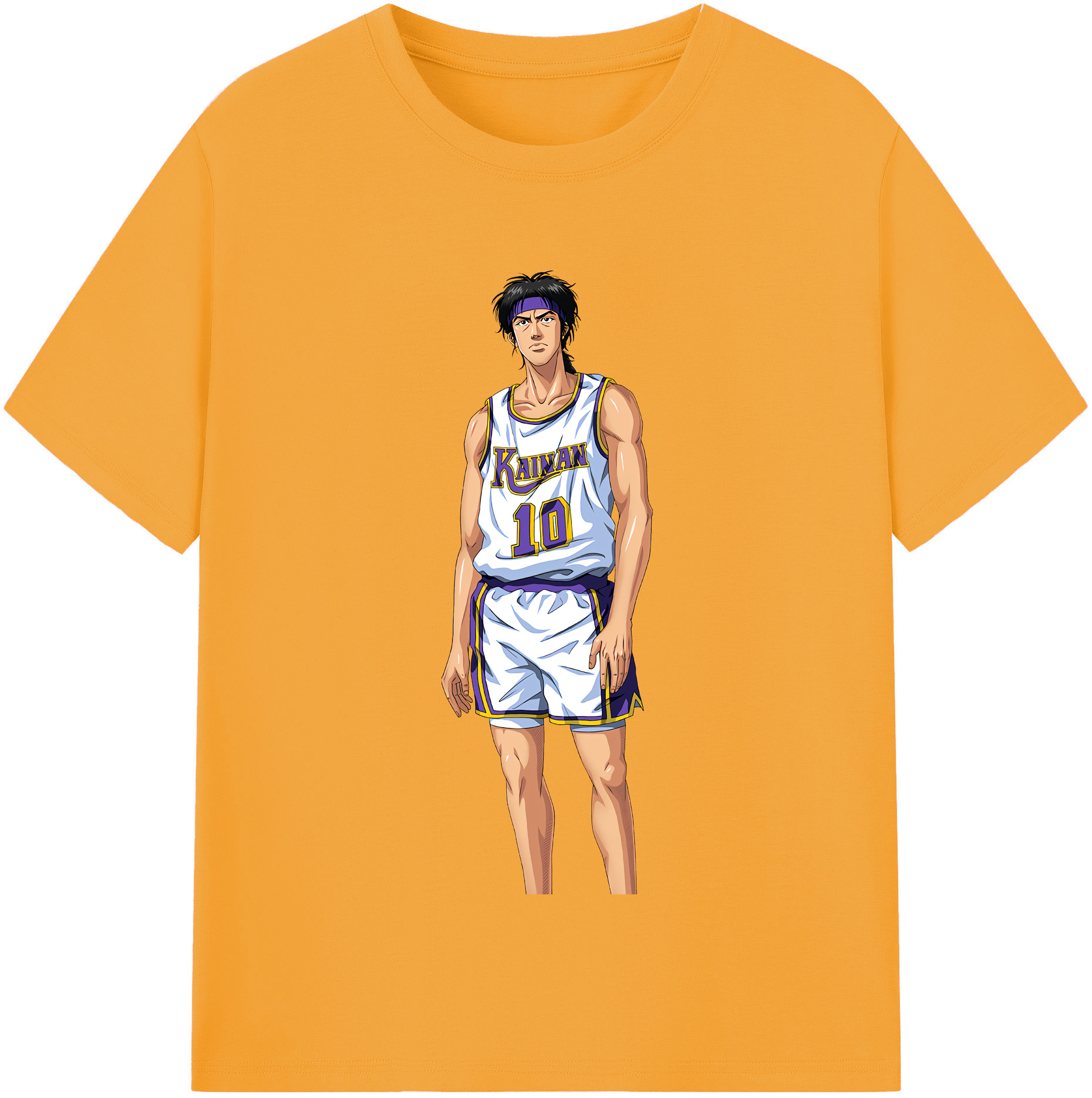 SLAM DUNK／スラムダンク 綿100％半袖Tシャツ（フロントプリント）