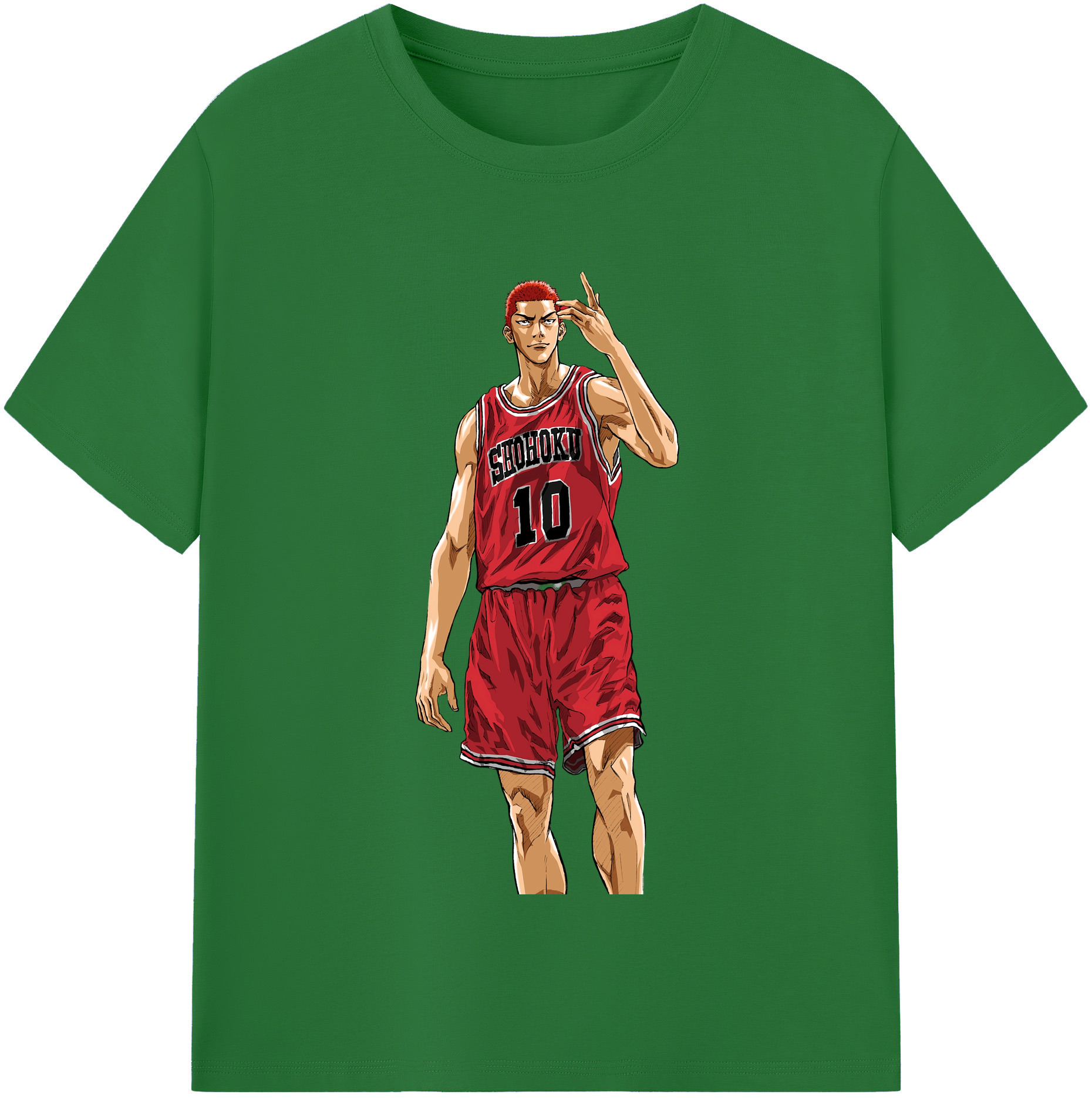 SLAM DUNK／スラムダンク 綿100％半袖Tシャツ（フロントプリント）