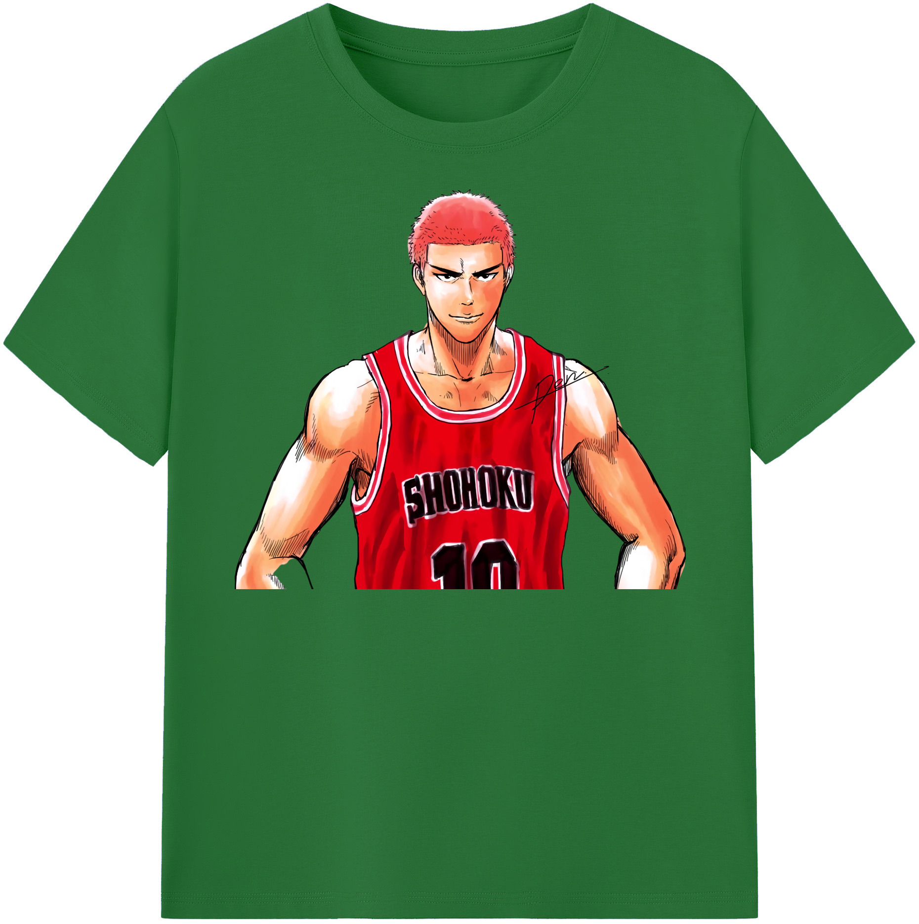 SLAM DUNK／スラムダンク 綿100％半袖Tシャツ（フロントプリント）