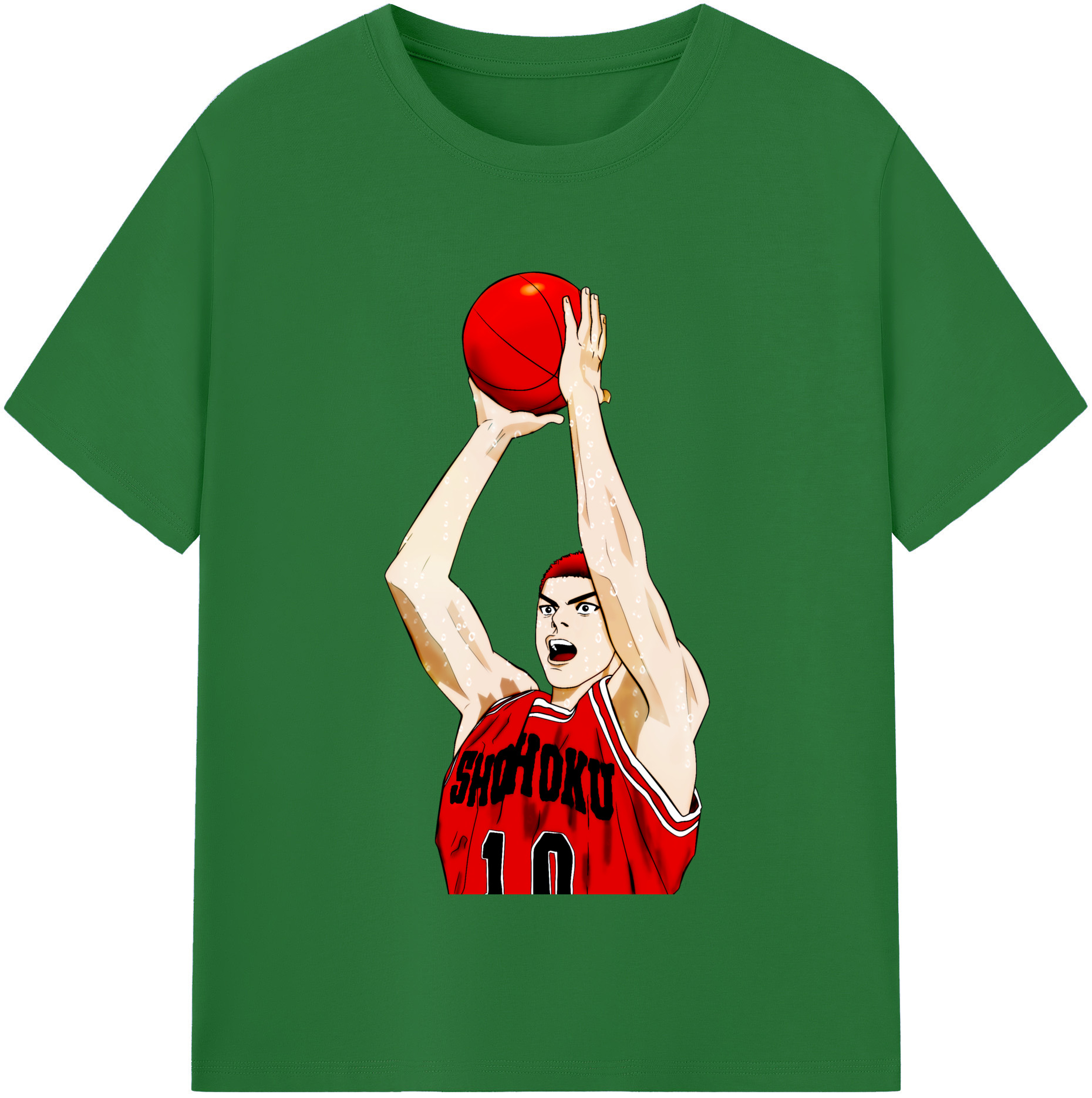 SLAM DUNK／スラムダンク 綿100％半袖Tシャツ（フロントプリント）