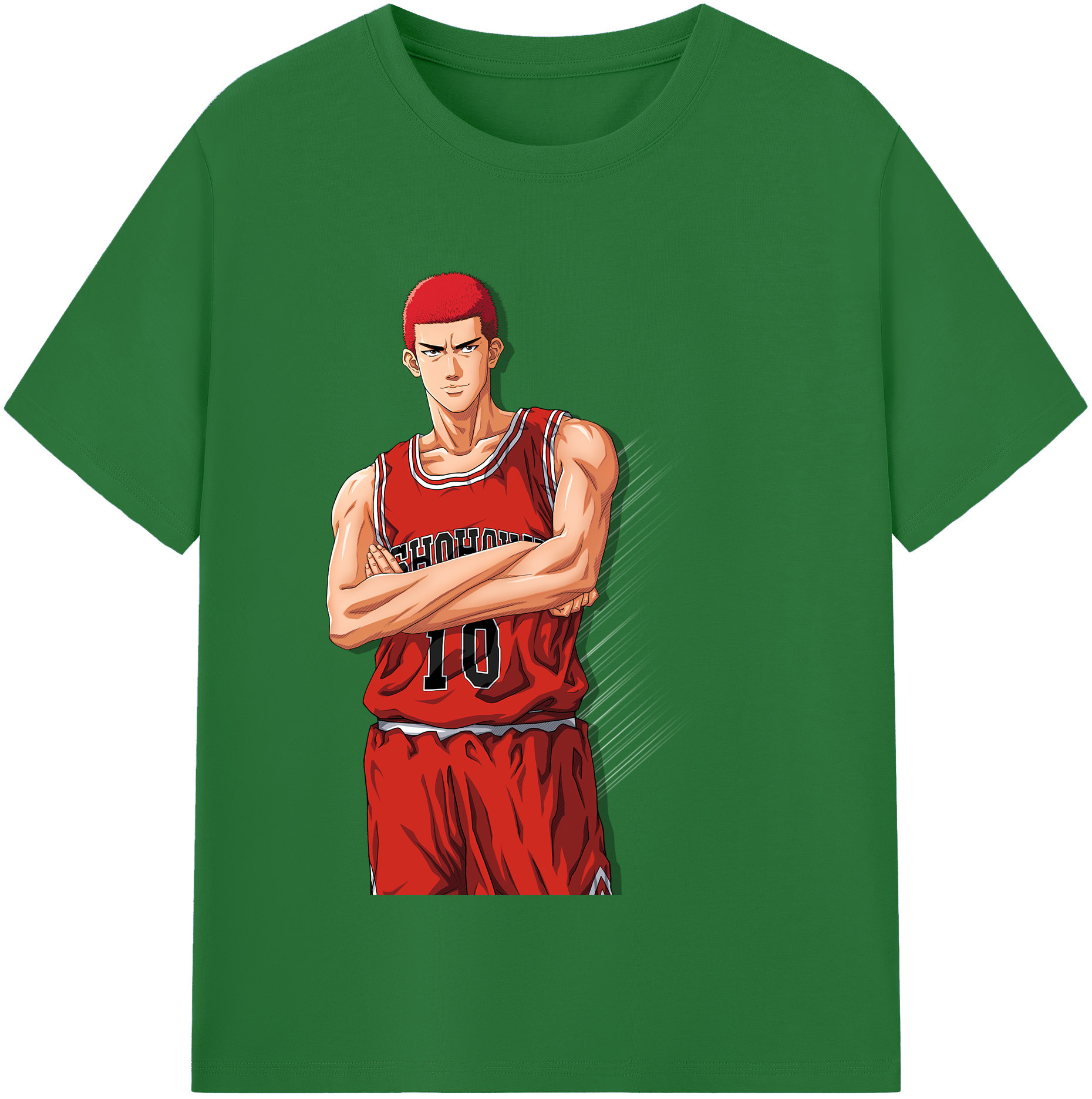 SLAM DUNK／スラムダンク 綿100％半袖Tシャツ（フロントプリント）