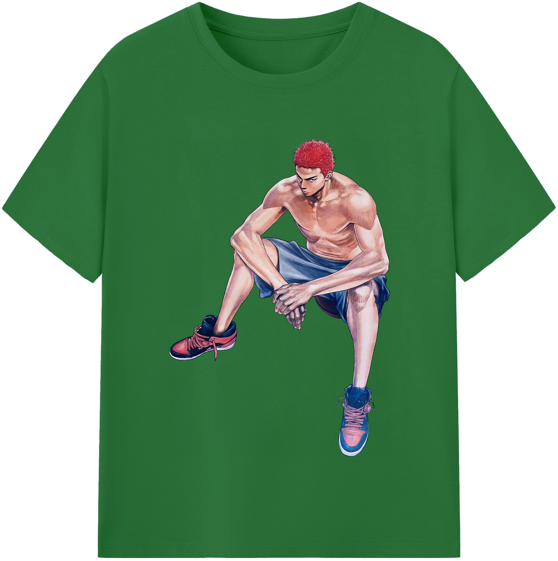 SLAM DUNK／スラムダンク 綿100％半袖Tシャツ（フロントプリント）