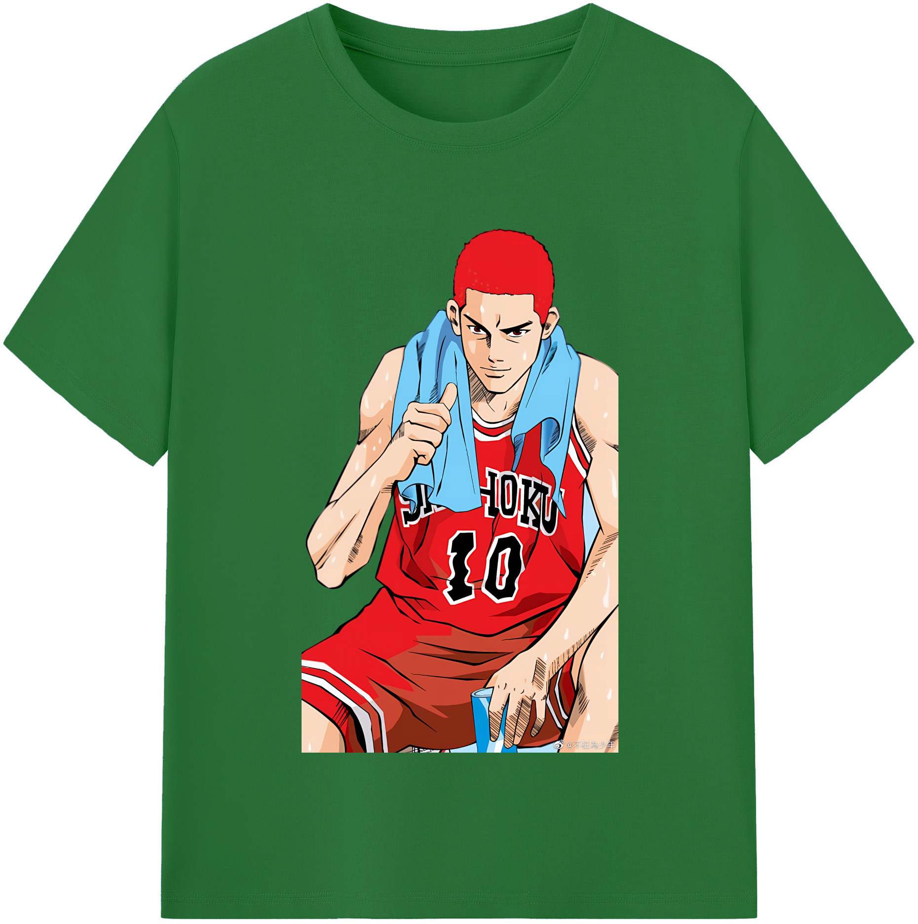 SLAM DUNK／スラムダンク 綿100％半袖Tシャツ（フロントプリント）