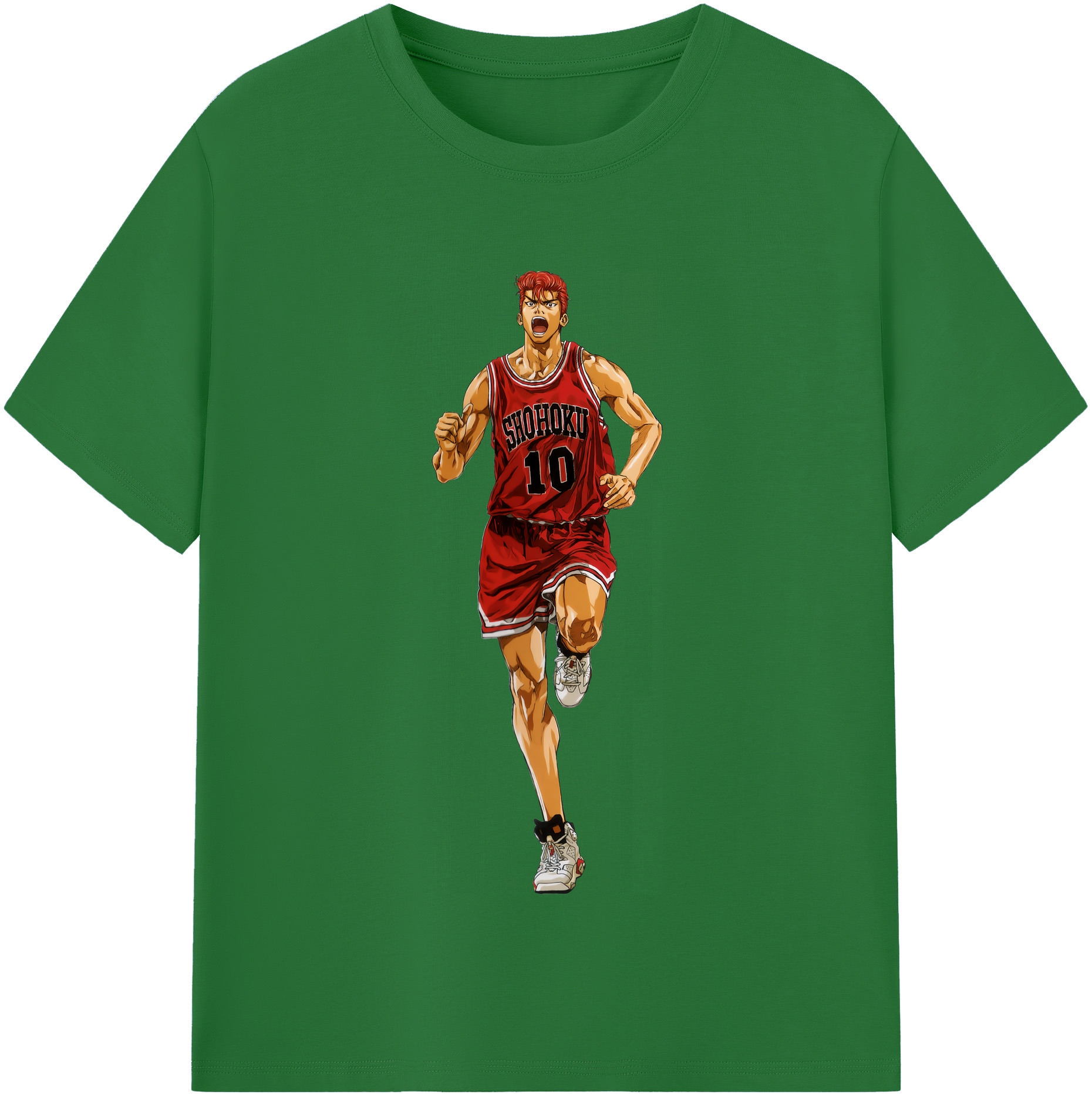 SLAM DUNK／スラムダンク 綿100％半袖Tシャツ（フロントプリント）