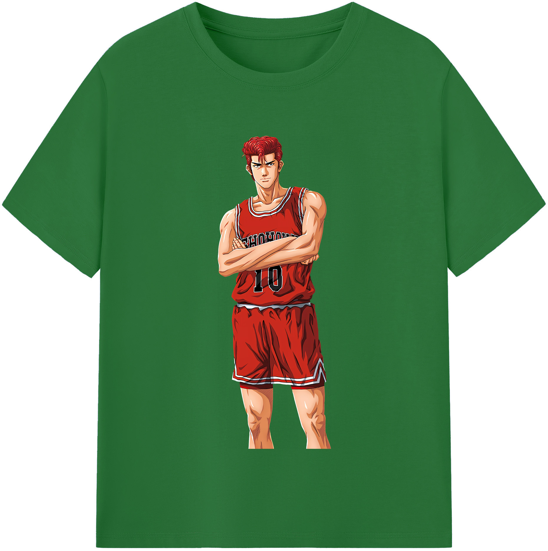 SLAM DUNK／スラムダンク 綿100％半袖Tシャツ（フロントプリント）