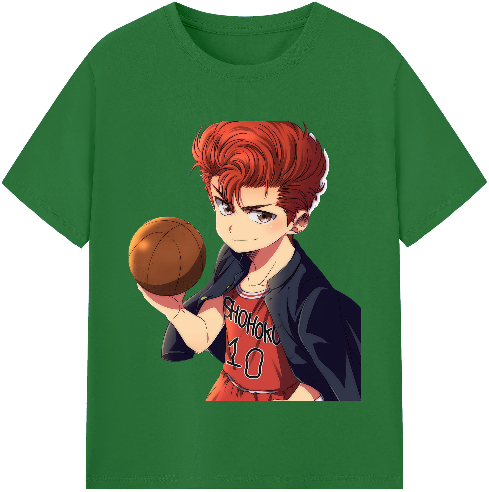 SLAM DUNK／スラムダンク 綿100％半袖Tシャツ（フロントプリント）