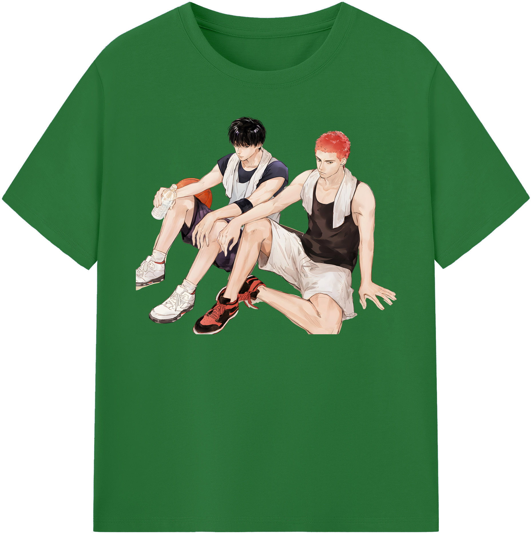 SLAM DUNK／スラムダンク 綿100％半袖Tシャツ（フロントプリント）