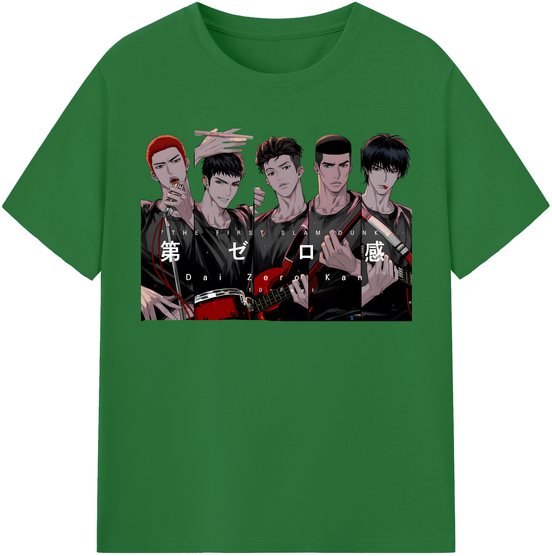 SLAM DUNK／スラムダンク 綿100％半袖Tシャツ（フロントプリント）