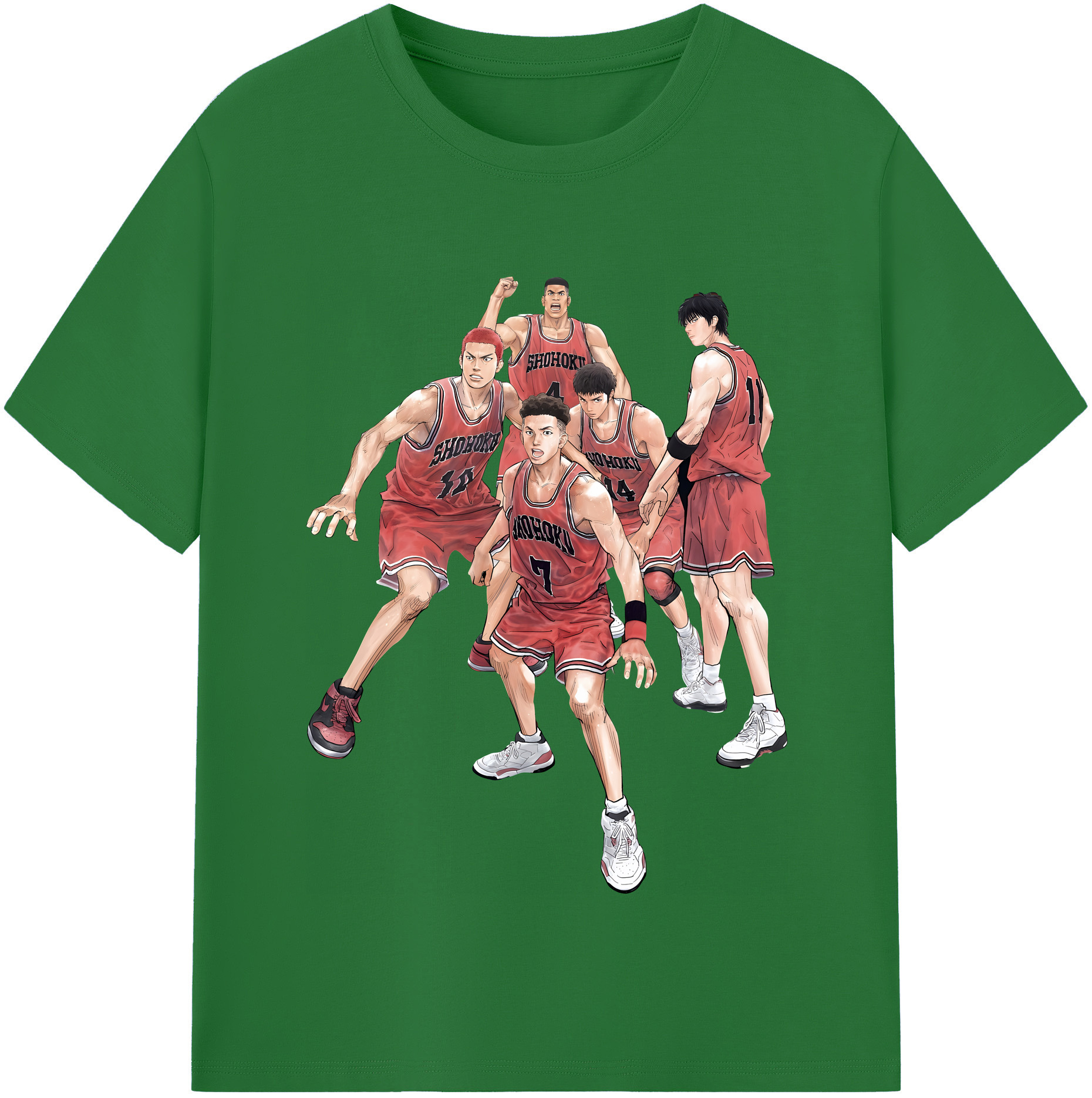 （画像用） SLAM DUNK／スラムダンク 綿100％半袖Tシャツ（フロントプリント）