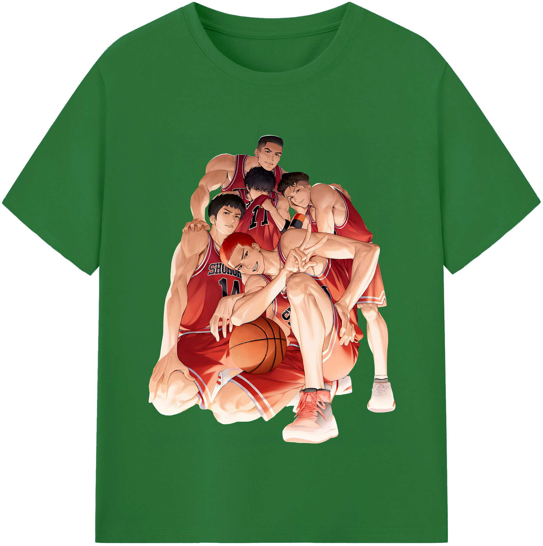 （画像用） SLAM DUNK／スラムダンク 綿100％半袖Tシャツ（フロントプリント）
