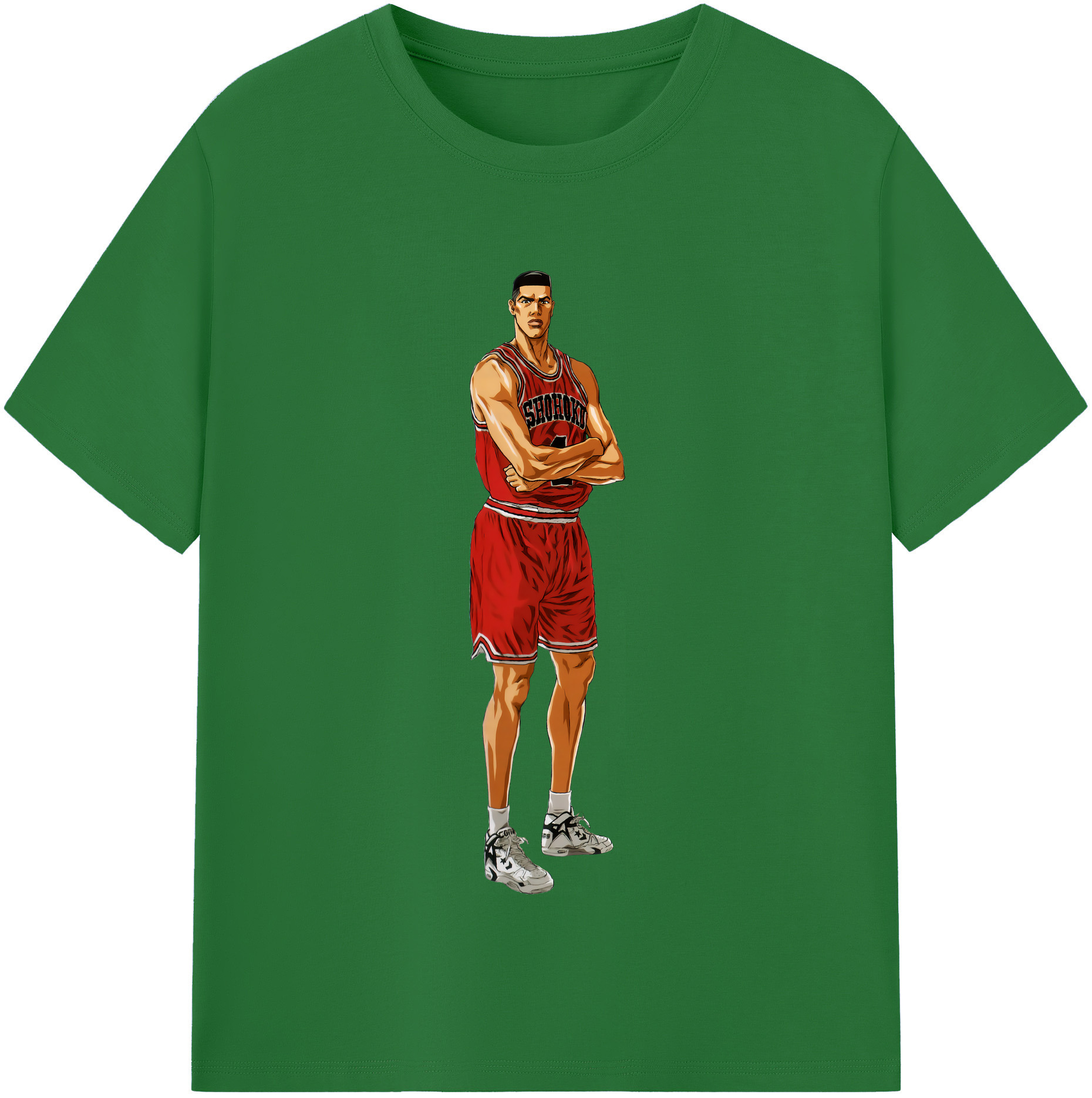 SLAM DUNK／スラムダンク 綿100％半袖Tシャツ（フロントプリント）