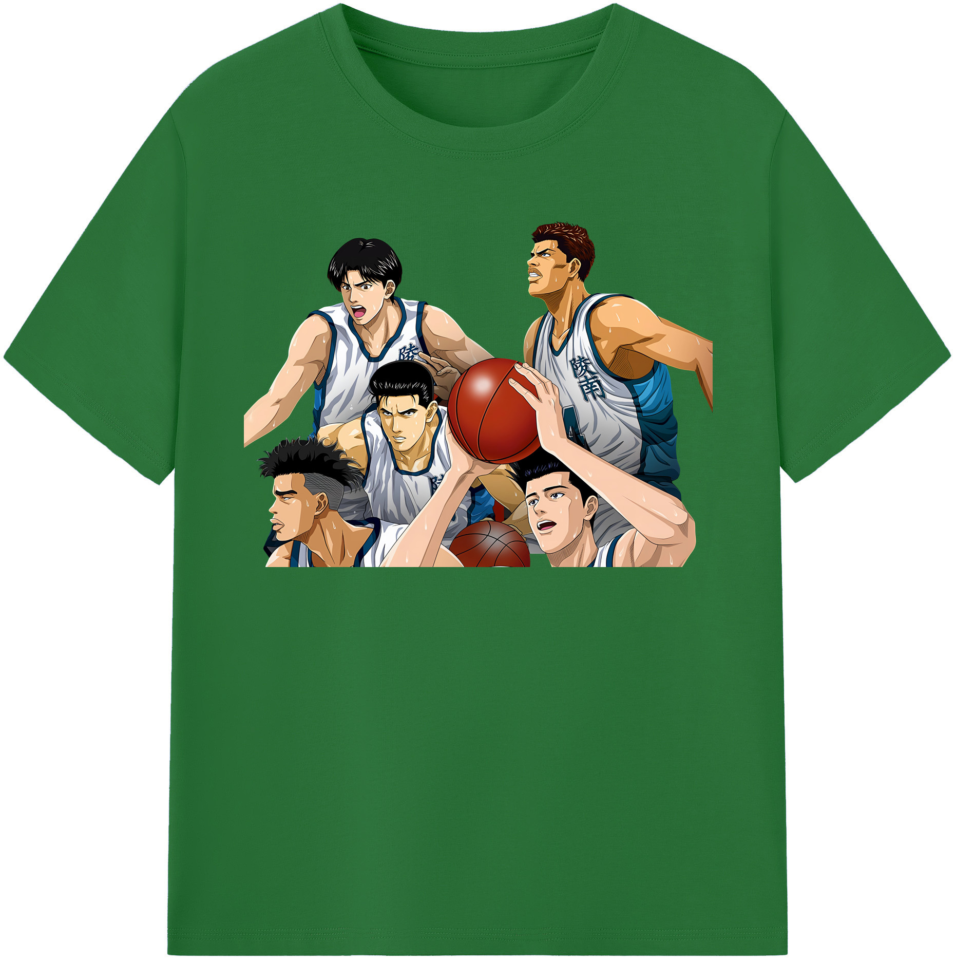 SLAM DUNK／スラムダンク 綿100％半袖Tシャツ（フロントプリント）