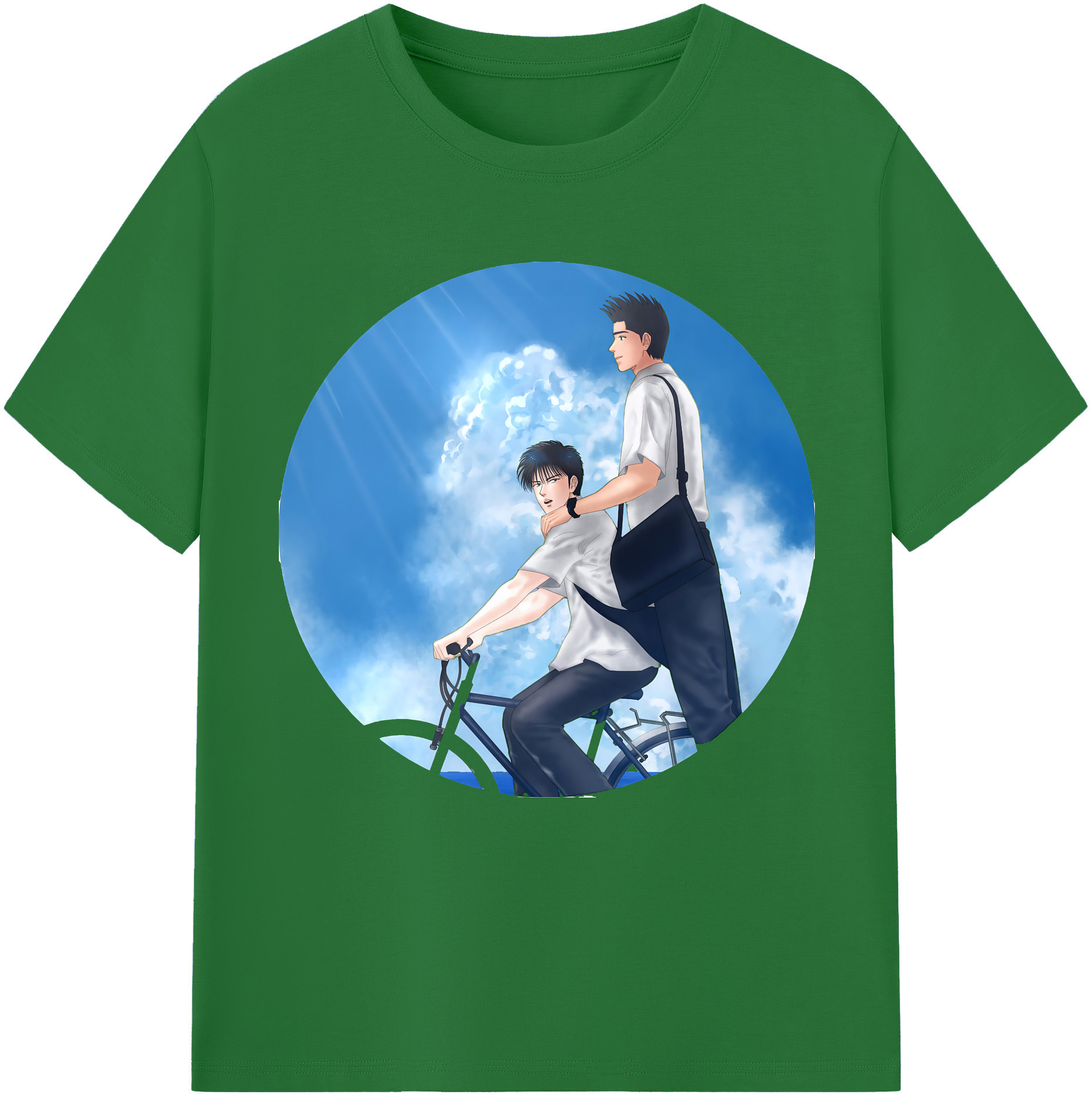 SLAM DUNK／スラムダンク 綿100％半袖Tシャツ（フロントプリント）