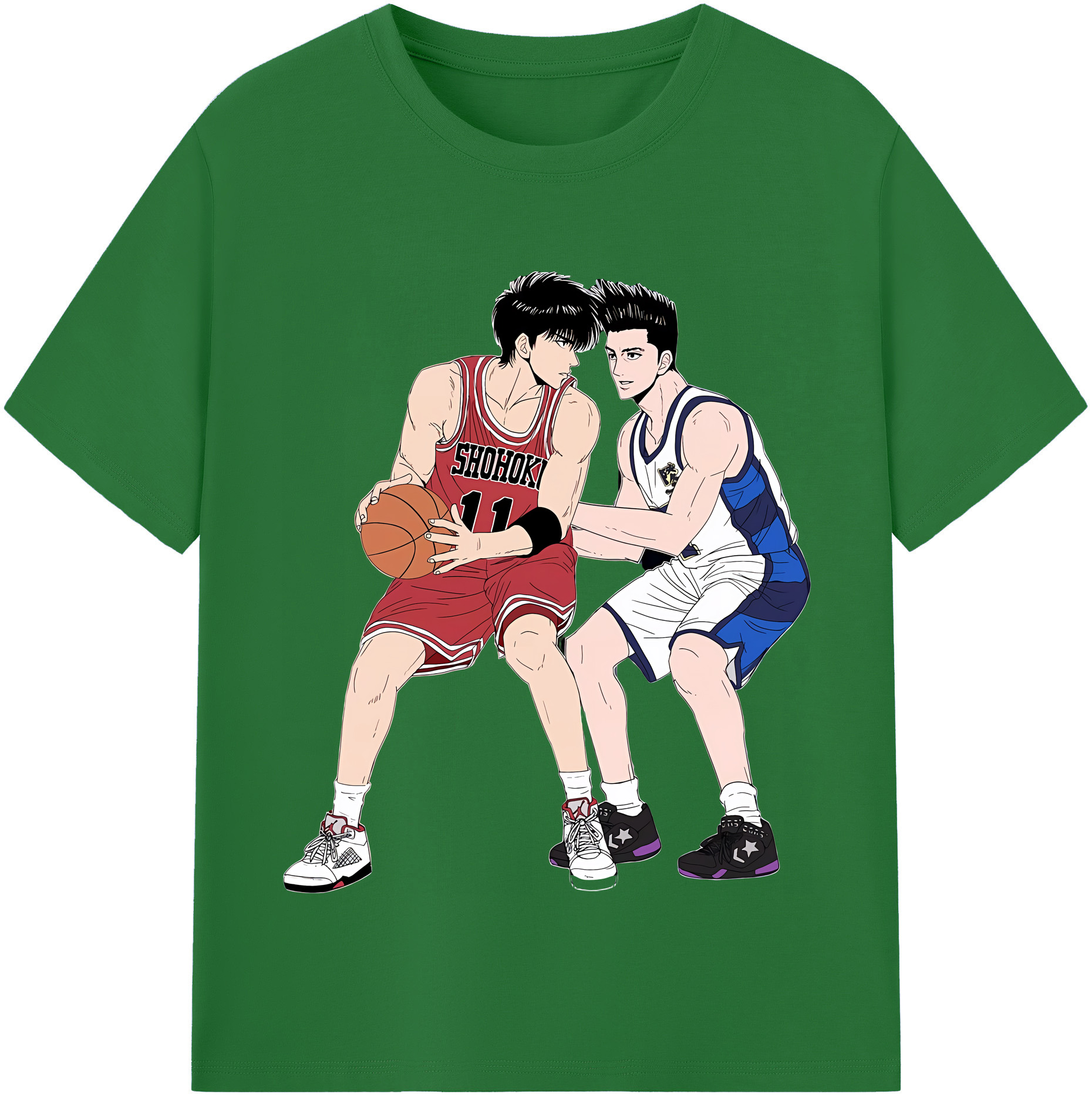 （画像用） SLAM DUNK／スラムダンク 綿100％半袖Tシャツ（フロントプリント）