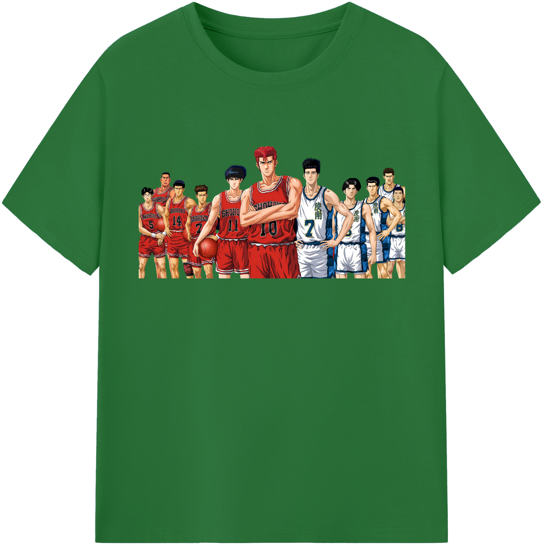 SLAM DUNK／スラムダンク 綿100％半袖Tシャツ（フロントプリント）