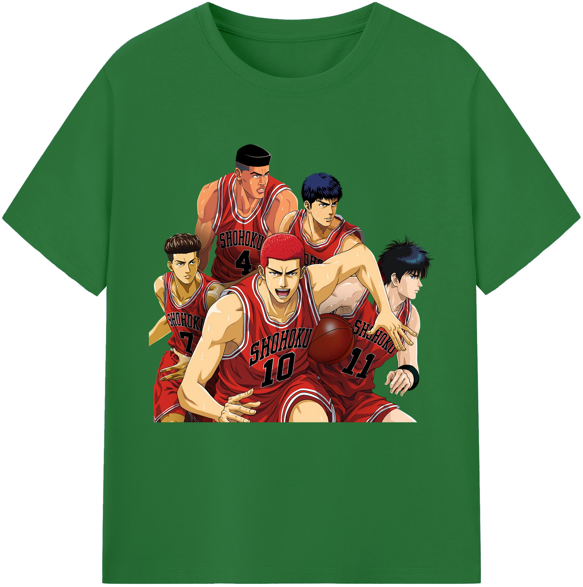 （画像用） SLAM DUNK／スラムダンク 綿100％半袖Tシャツ（フロントプリント）