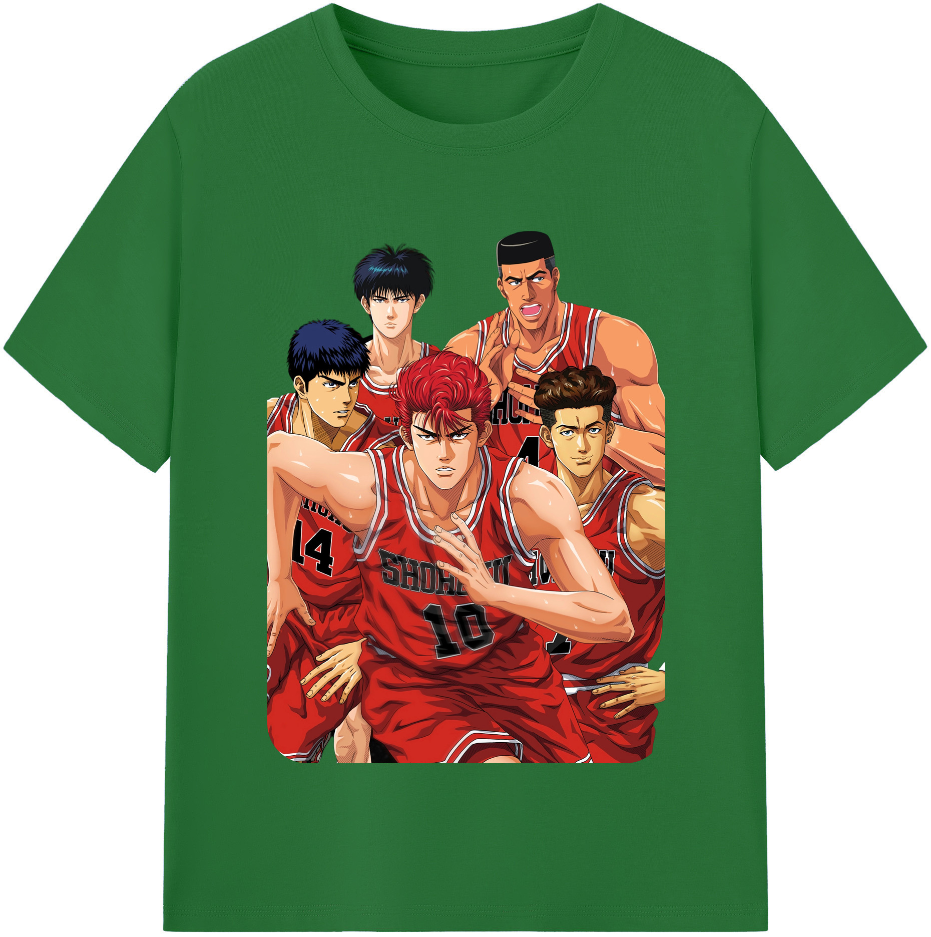 SLAM DUNK／スラムダンク 綿100％半袖Tシャツ（フロントプリント）