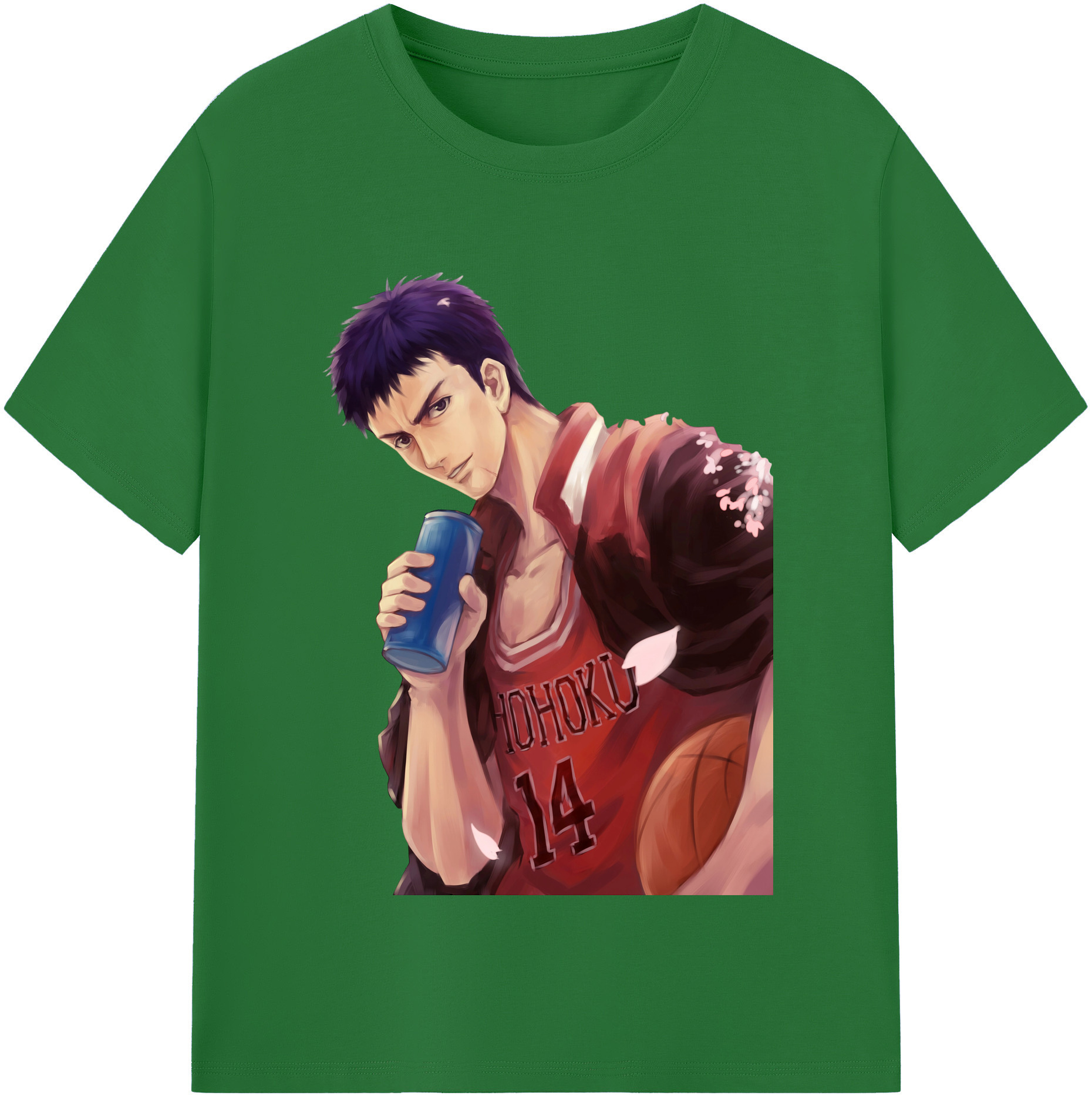 SLAM DUNK／スラムダンク 綿100％半袖Tシャツ（フロントプリント）