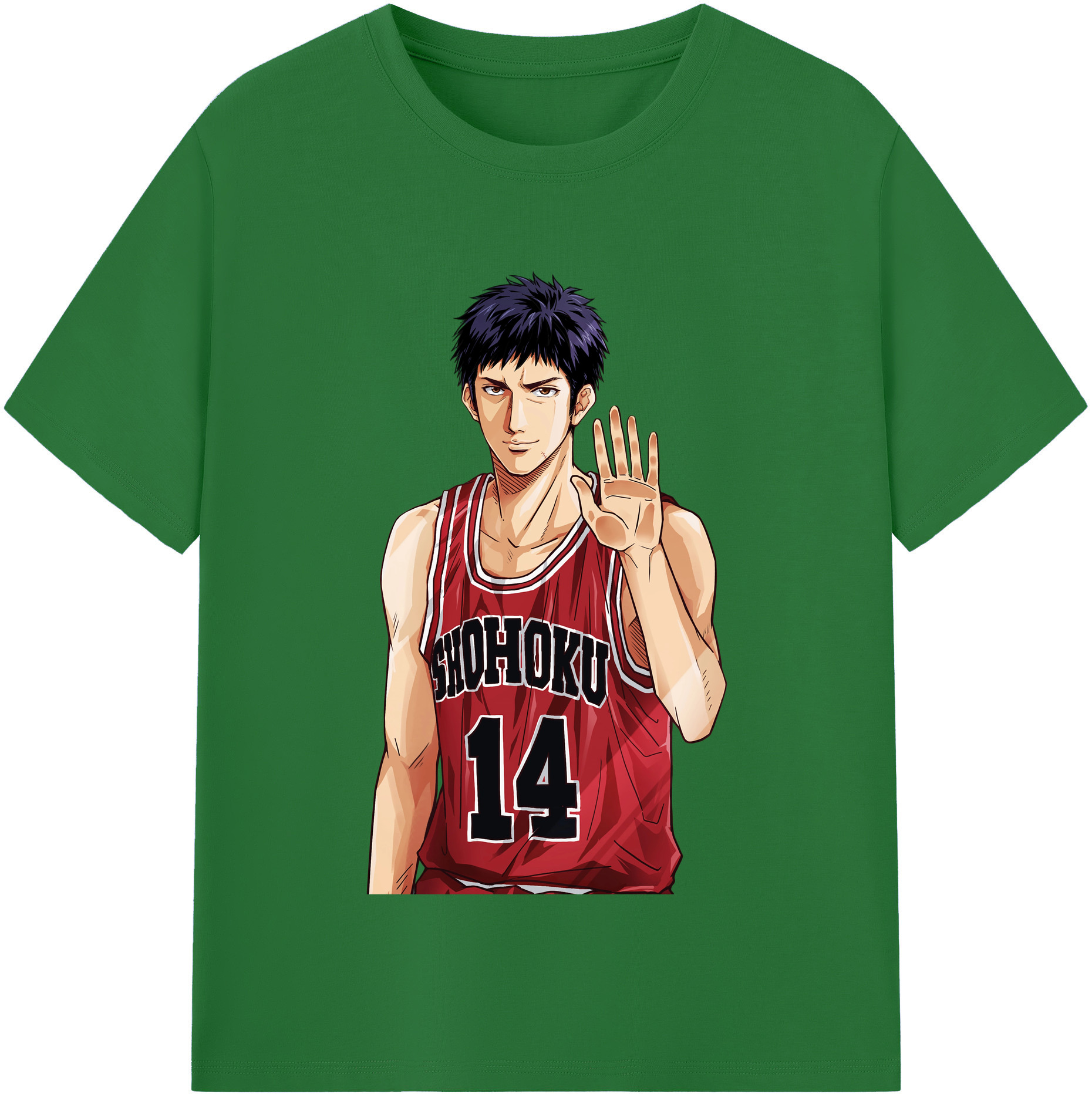 SLAM DUNK／スラムダンク 綿100％半袖Tシャツ（フロントプリント）