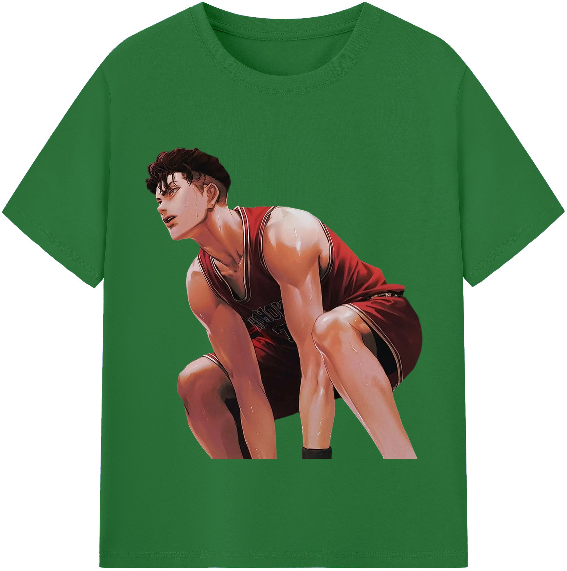 SLAM DUNK／スラムダンク 綿100％半袖Tシャツ（フロントプリント）