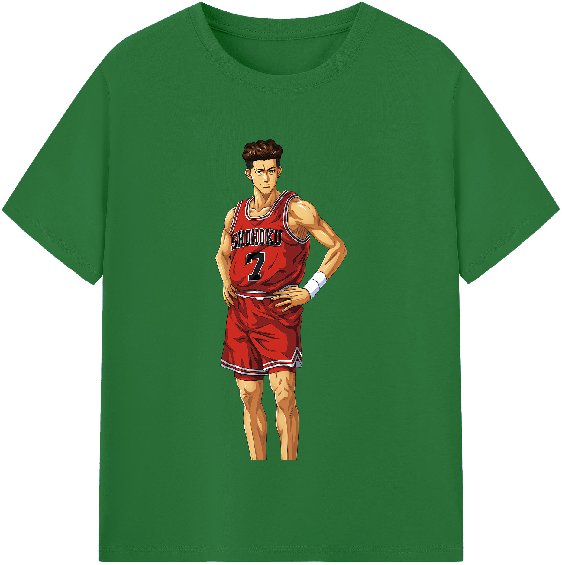 SLAM DUNK／スラムダンク 綿100％半袖Tシャツ（フロントプリント）