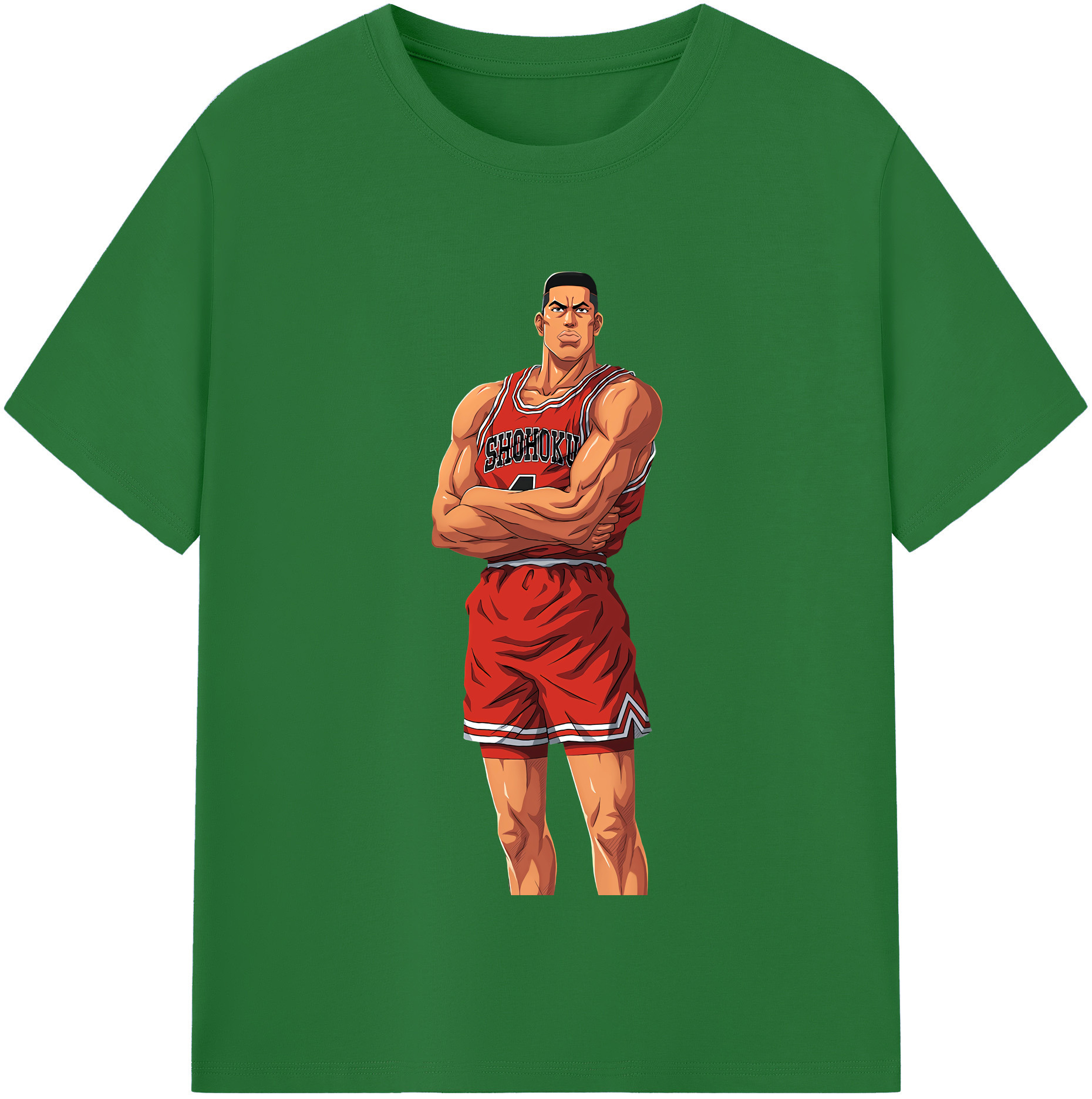 SLAM DUNK／スラムダンク 綿100％半袖Tシャツ（フロントプリント）