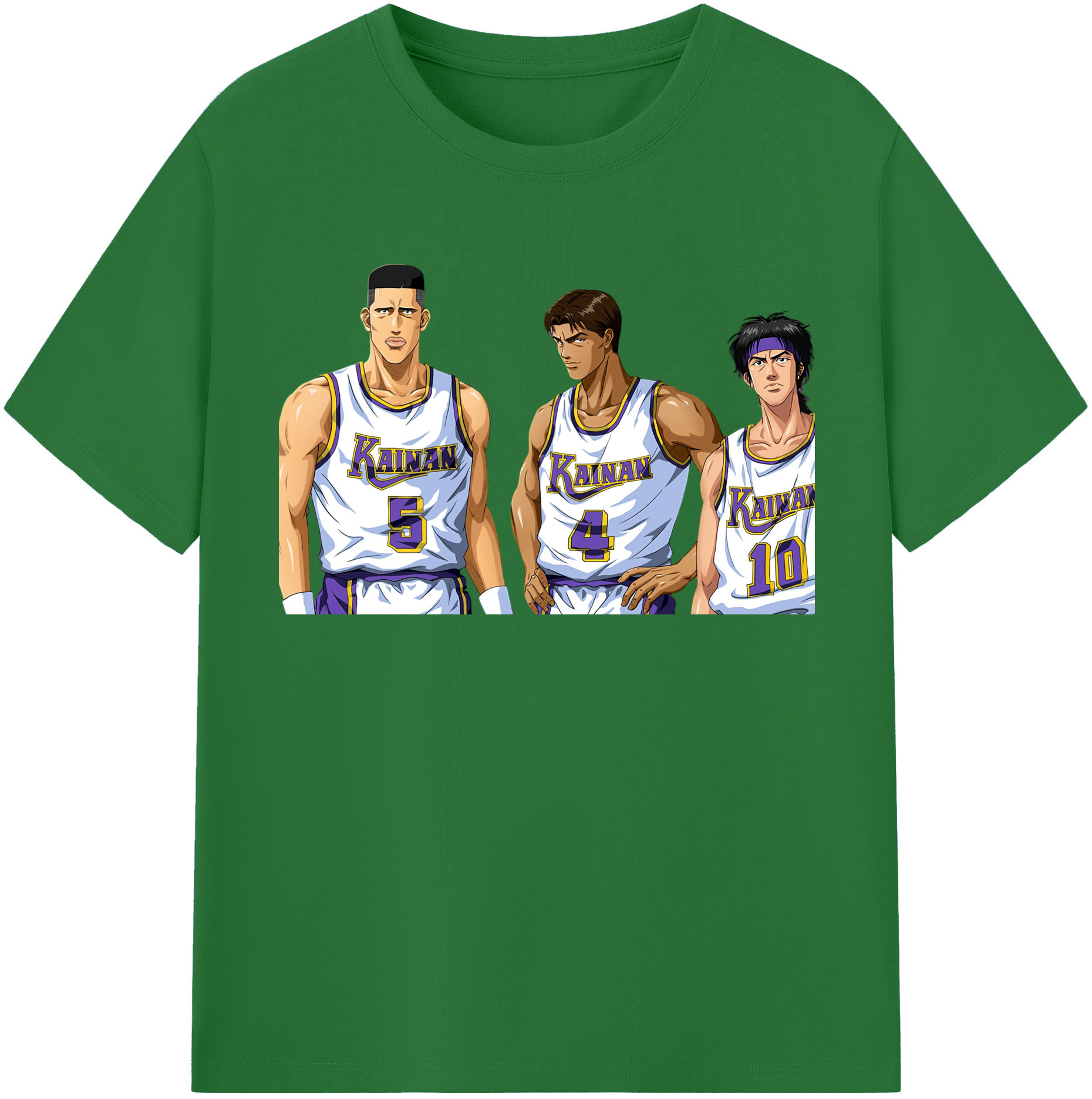 SLAM DUNK／スラムダンク 綿100％半袖Tシャツ（フロントプリント）