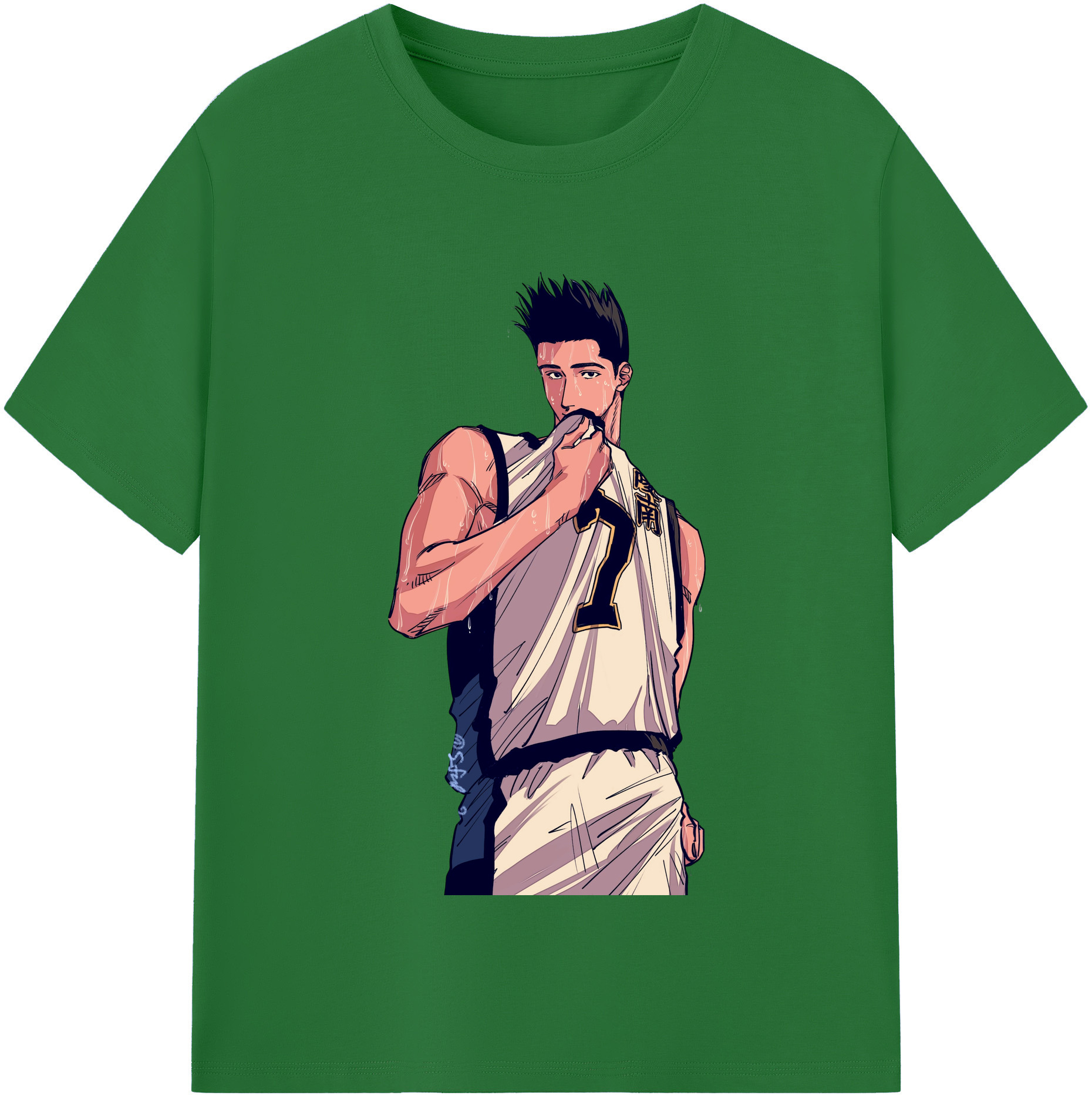 SLAM DUNK／スラムダンク 綿100％半袖Tシャツ（フロントプリント）