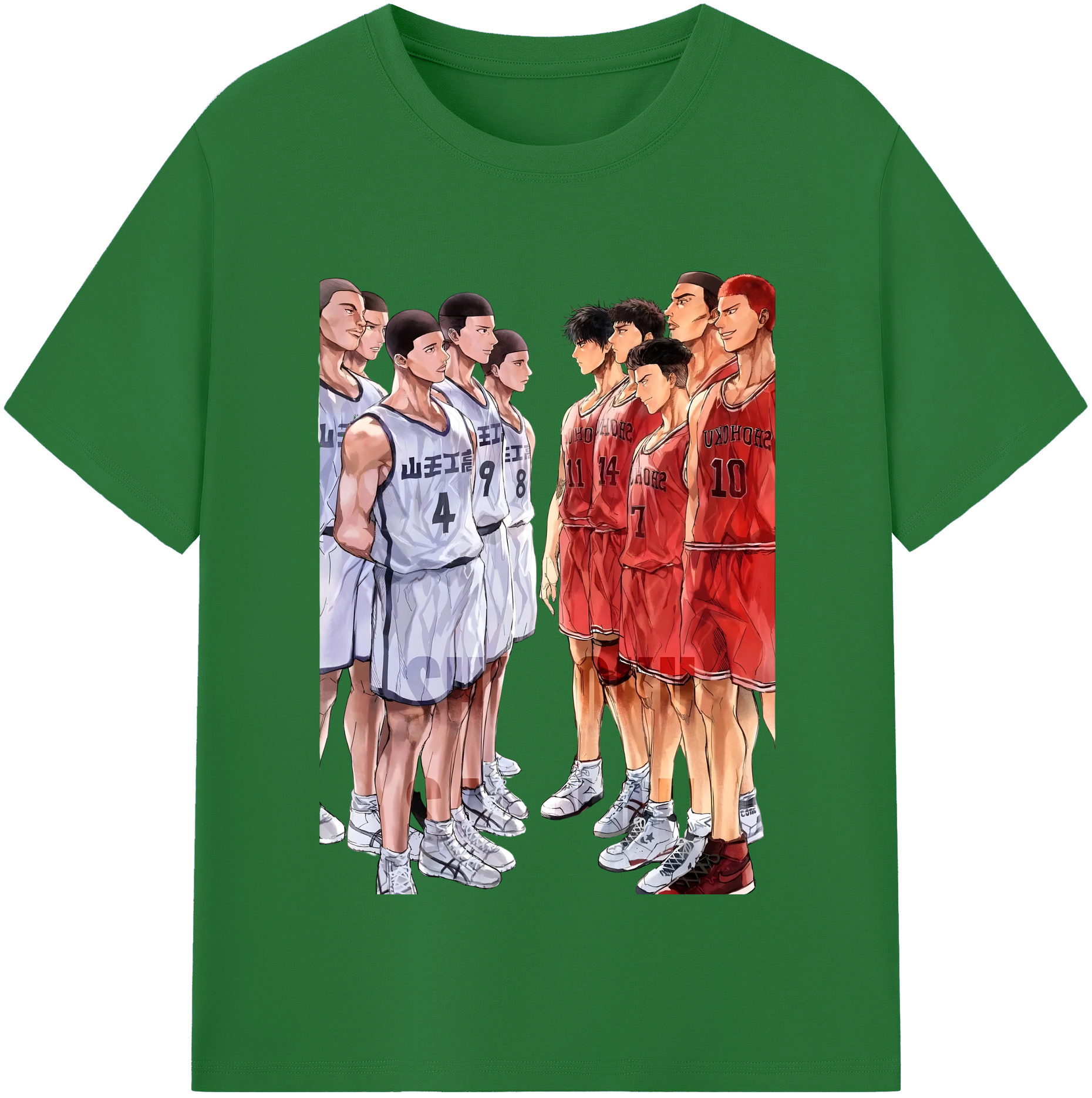 SLAM DUNK／スラムダンク 綿100％半袖Tシャツ（フロントプリント）
