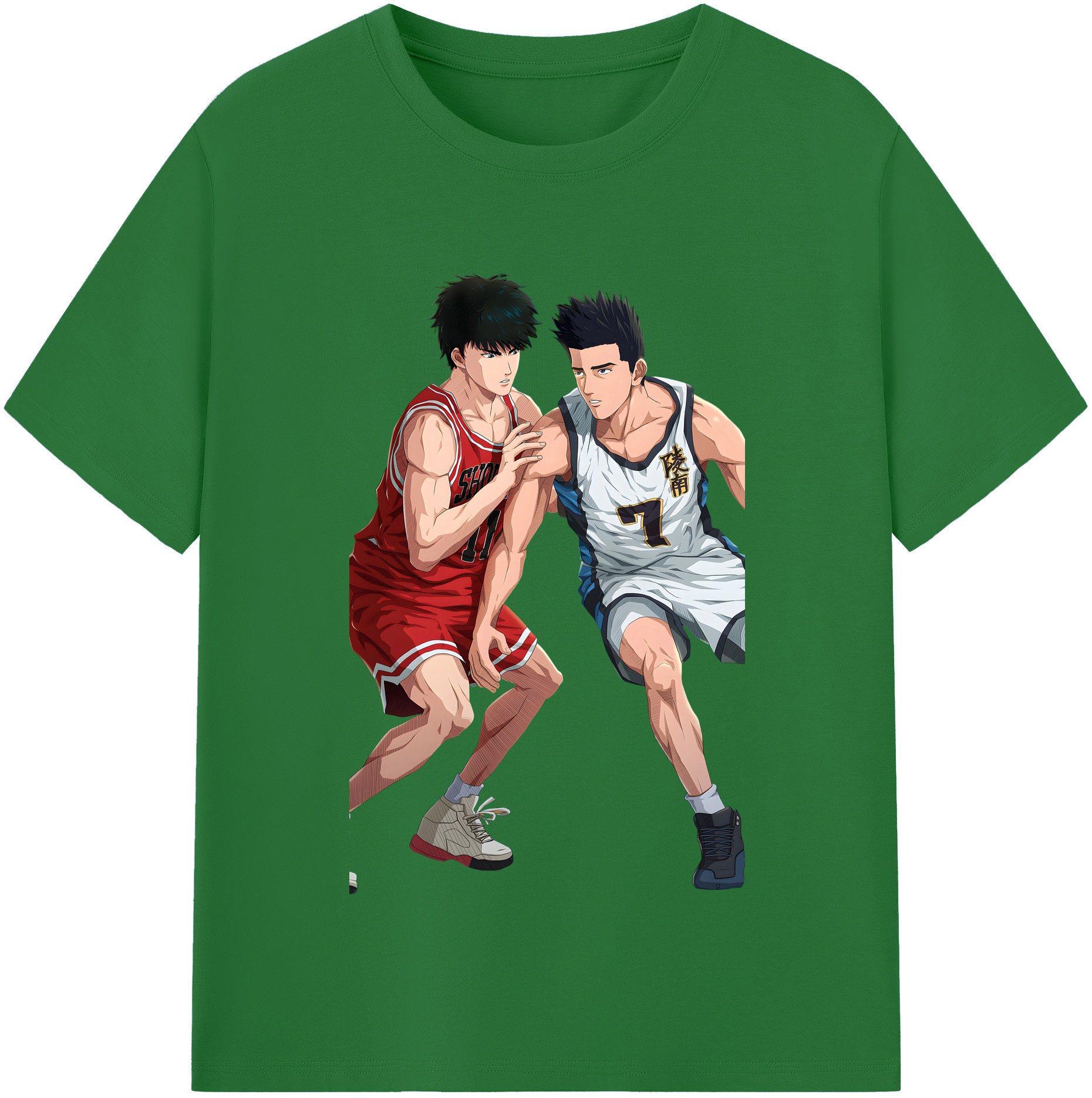 SLAM DUNK／スラムダンク 綿100％半袖Tシャツ（フロントプリント）