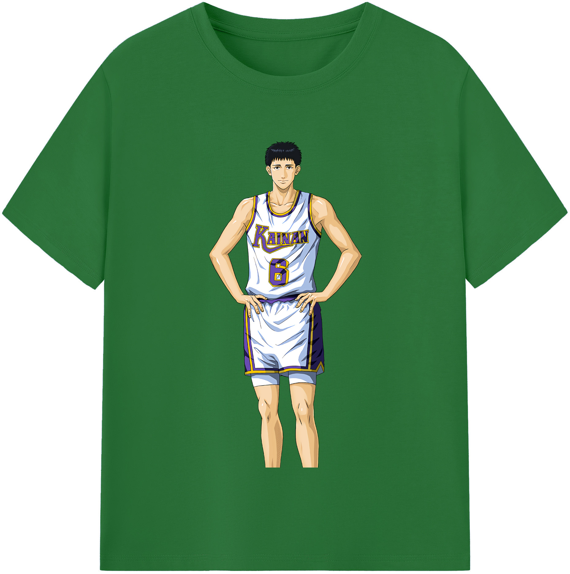 SLAM DUNK／スラムダンク 綿100％半袖Tシャツ（フロントプリント）