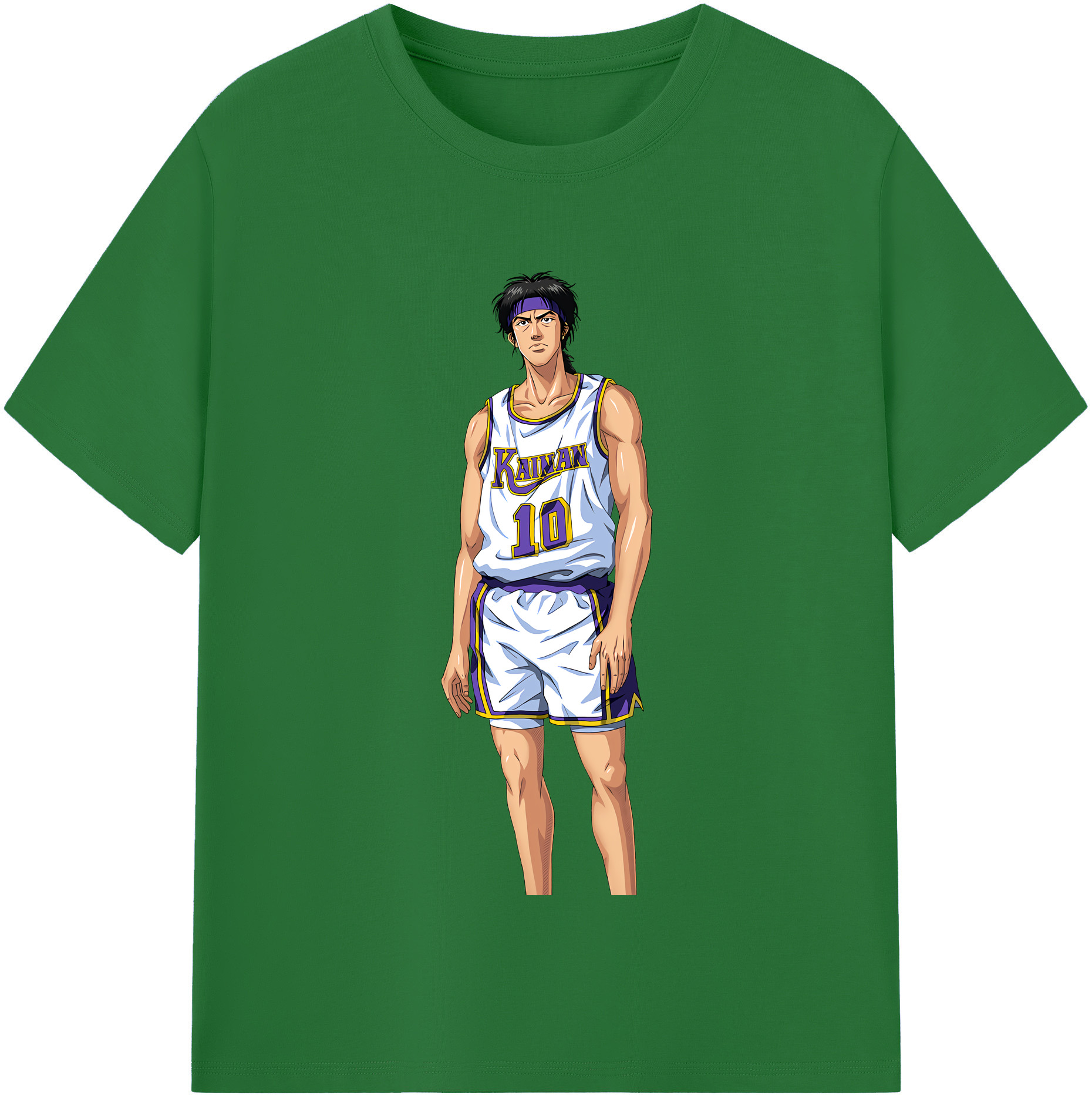 SLAM DUNK／スラムダンク 綿100％半袖Tシャツ（フロントプリント）