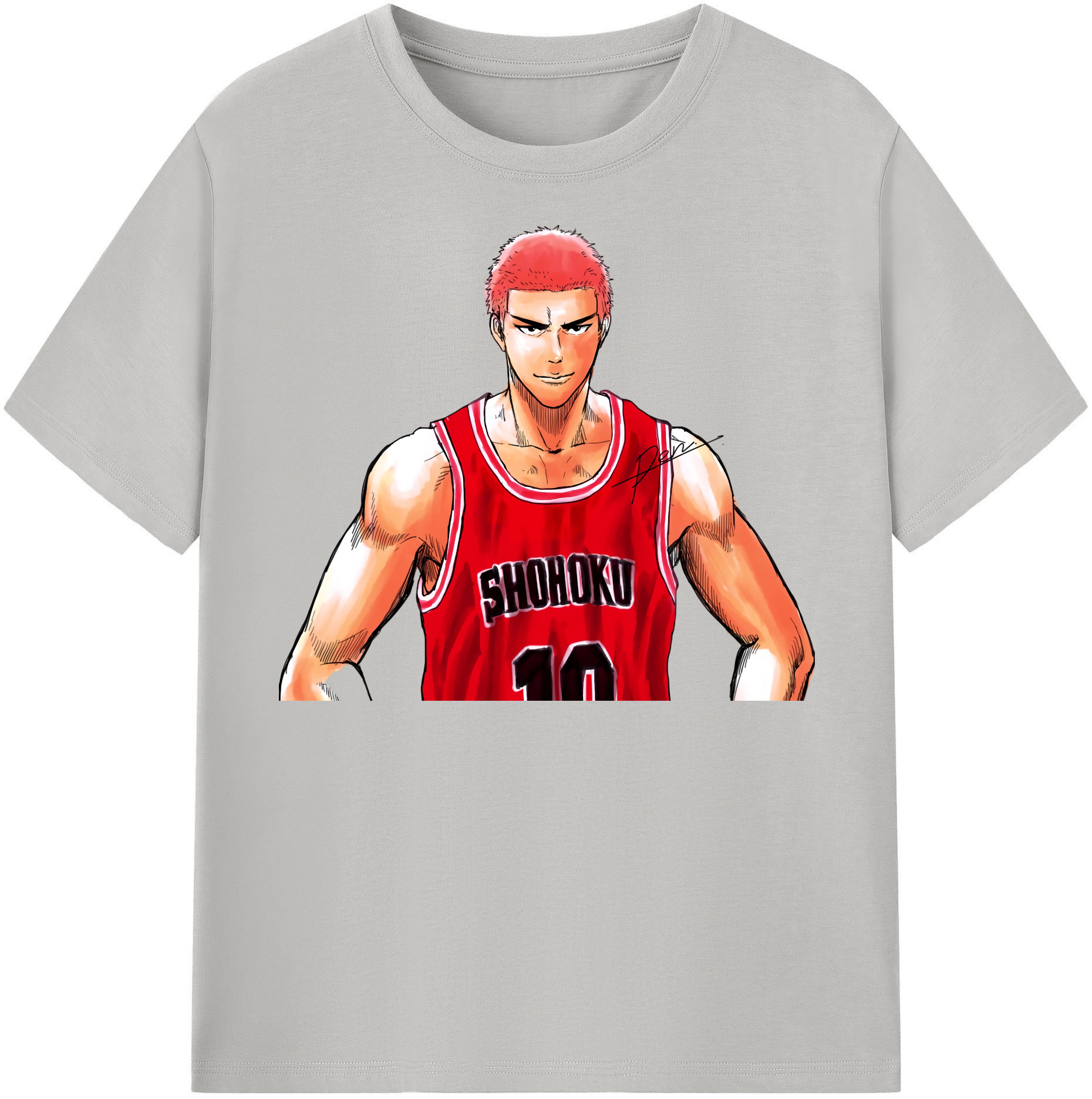SLAM DUNK／スラムダンク 綿100％半袖Tシャツ（フロントプリント）