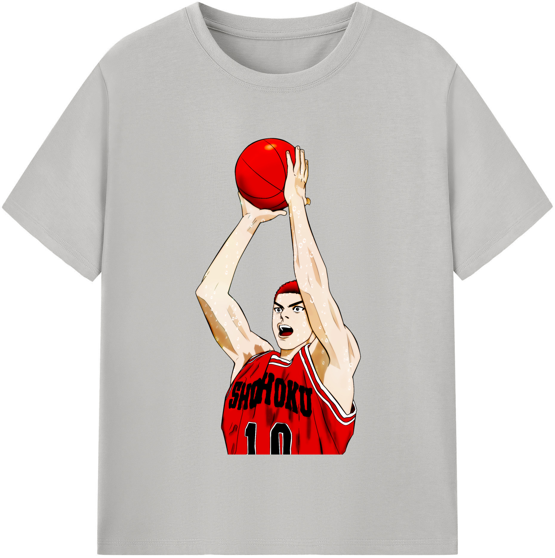 SLAM DUNK／スラムダンク 綿100％半袖Tシャツ（フロントプリント）