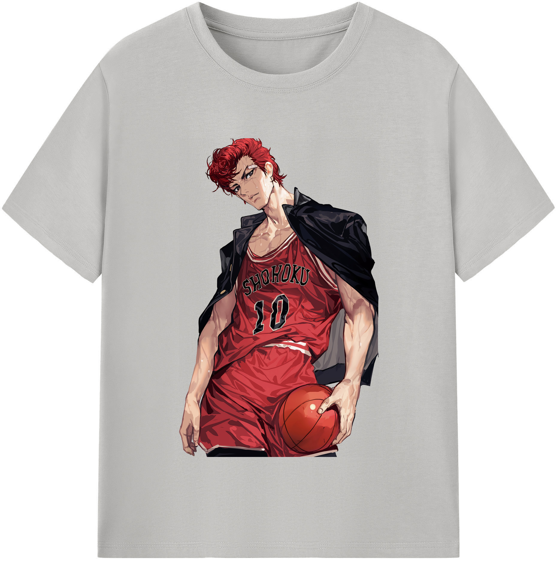 SLAM DUNK／スラムダンク 綿100％半袖Tシャツ（フロントプリント）