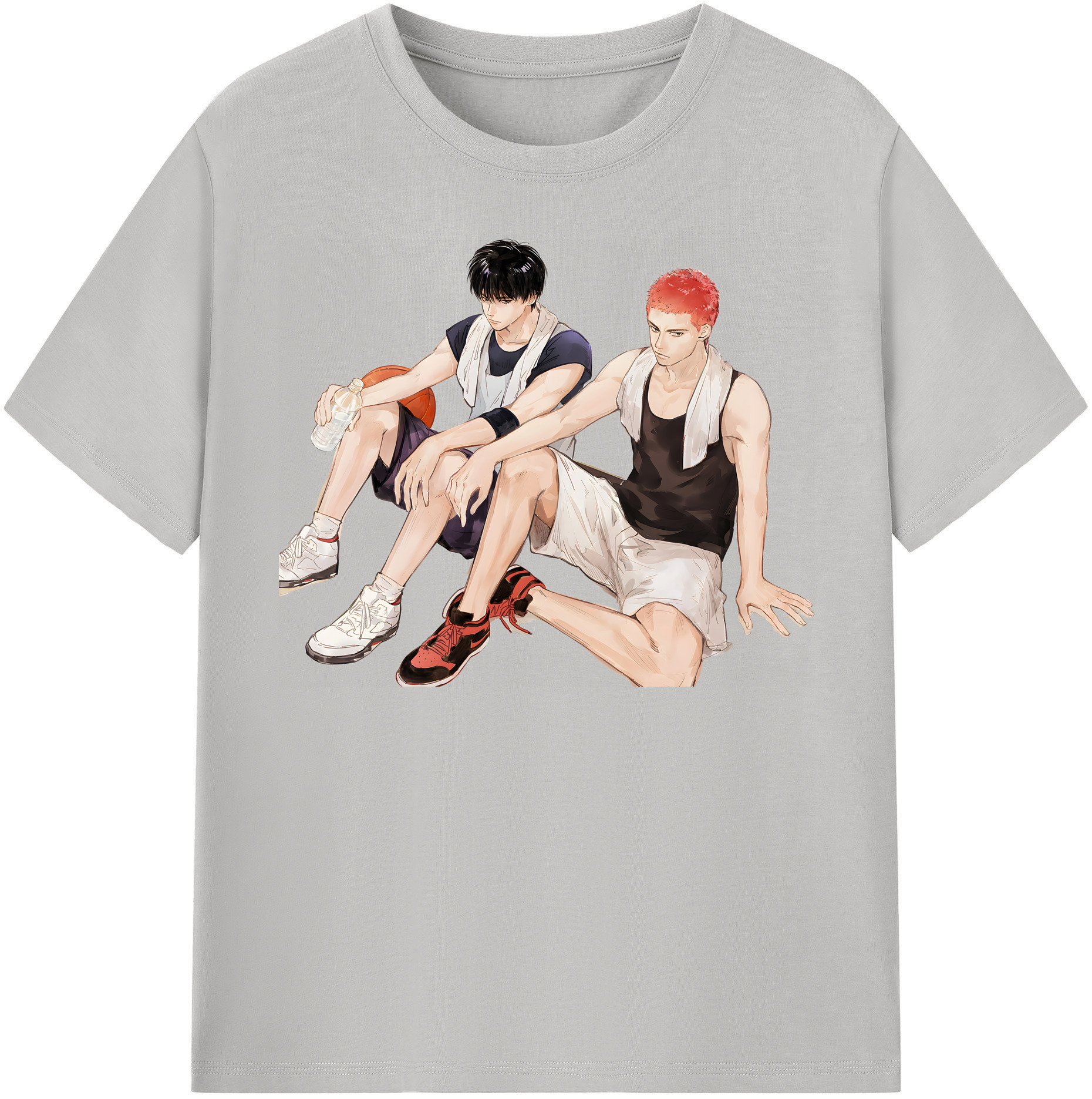 SLAM DUNK／スラムダンク 綿100％半袖Tシャツ（フロントプリント）