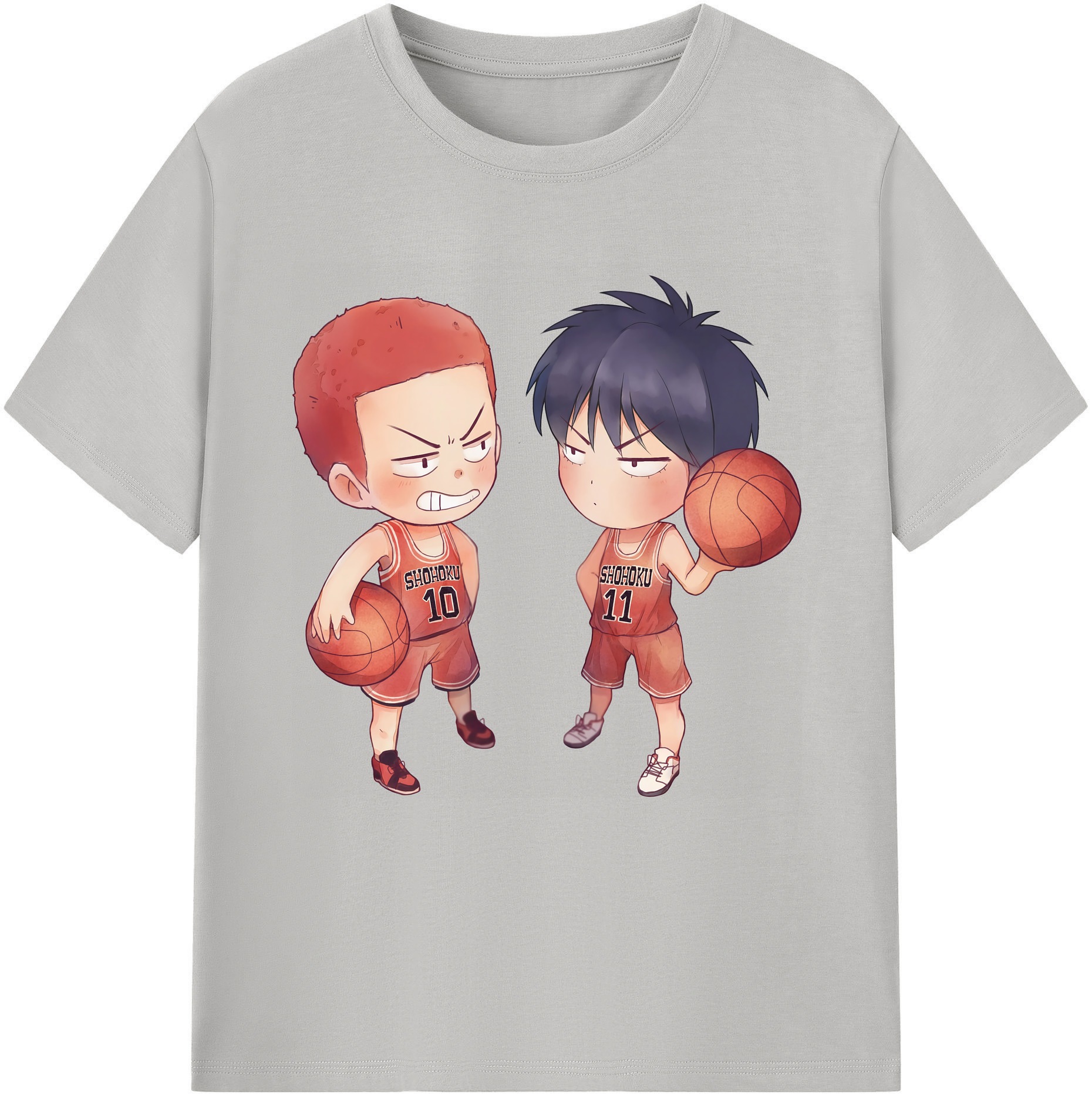 SLAM DUNK／スラムダンク 綿100％半袖Tシャツ（フロントプリント）