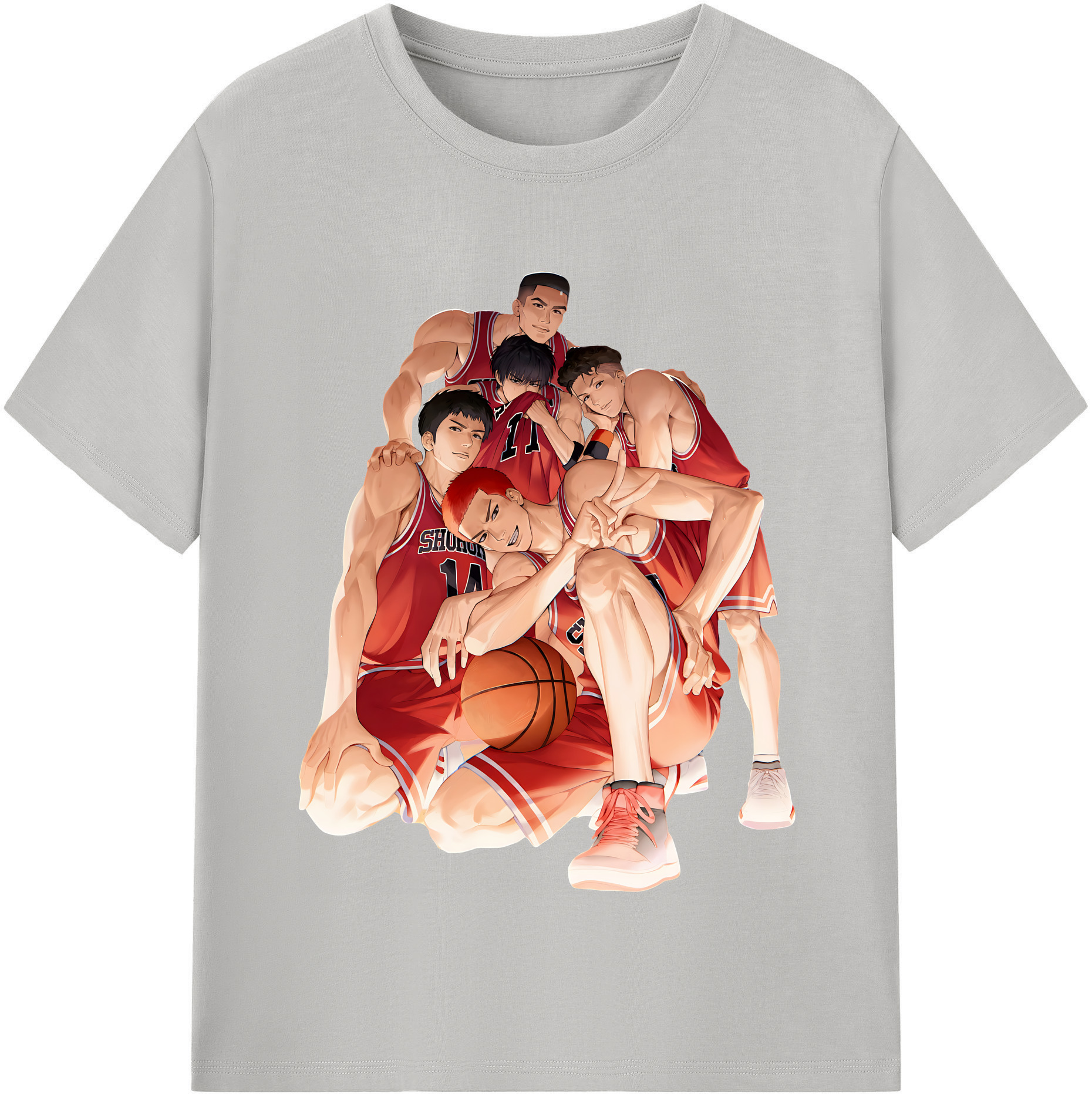 （画像用） SLAM DUNK／スラムダンク 綿100％半袖Tシャツ（フロントプリント）