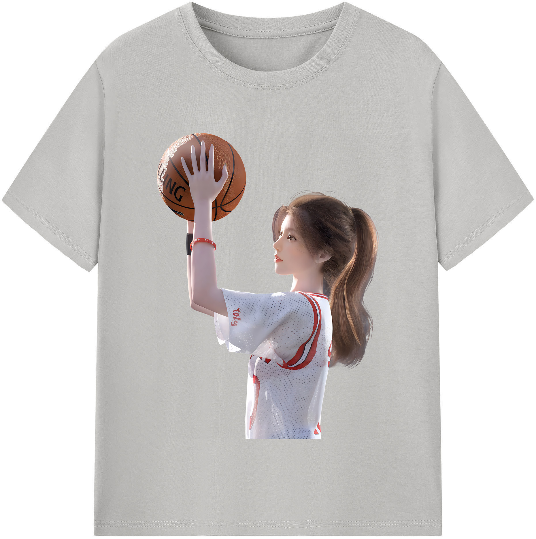 SLAM DUNK／スラムダンク 綿100％半袖Tシャツ（フロントプリント）