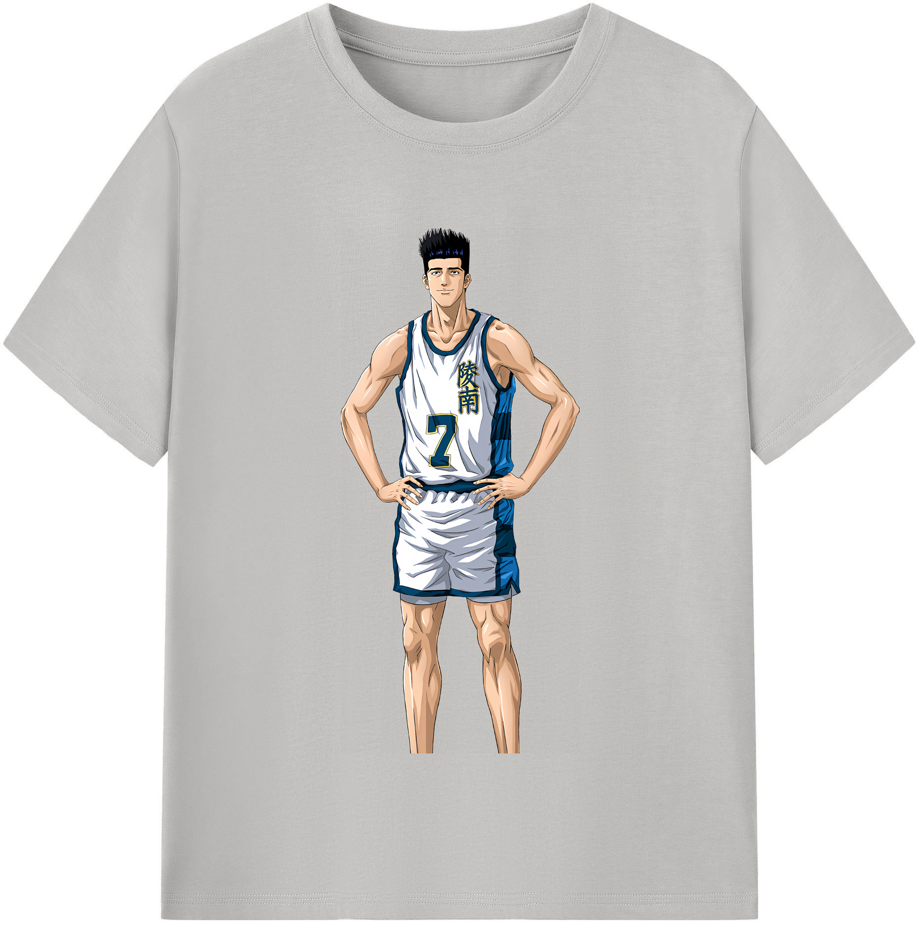 SLAM DUNK／スラムダンク 綿100％半袖Tシャツ（フロントプリント）