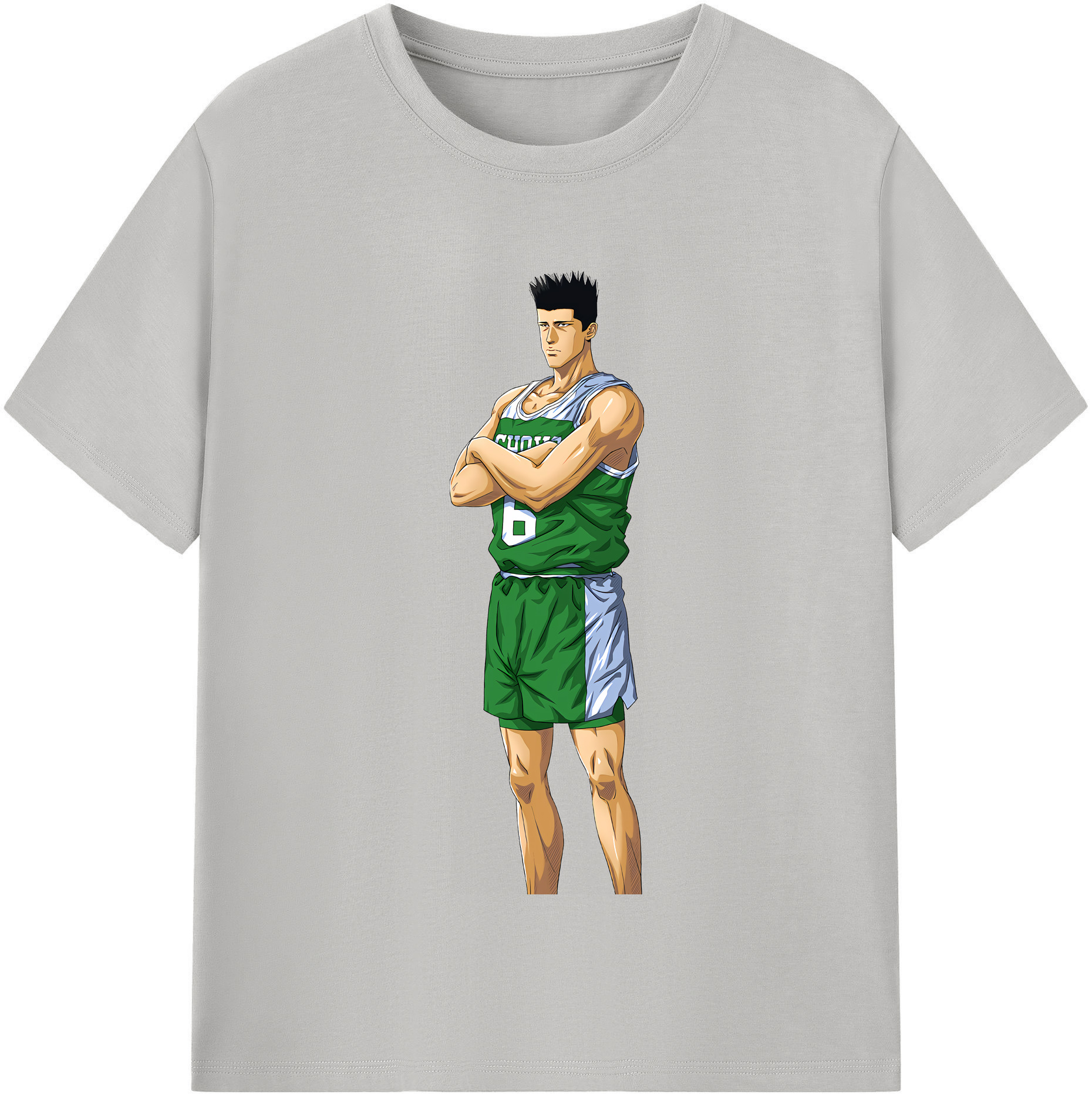 SLAM DUNK／スラムダンク 綿100％半袖Tシャツ（フロントプリント）