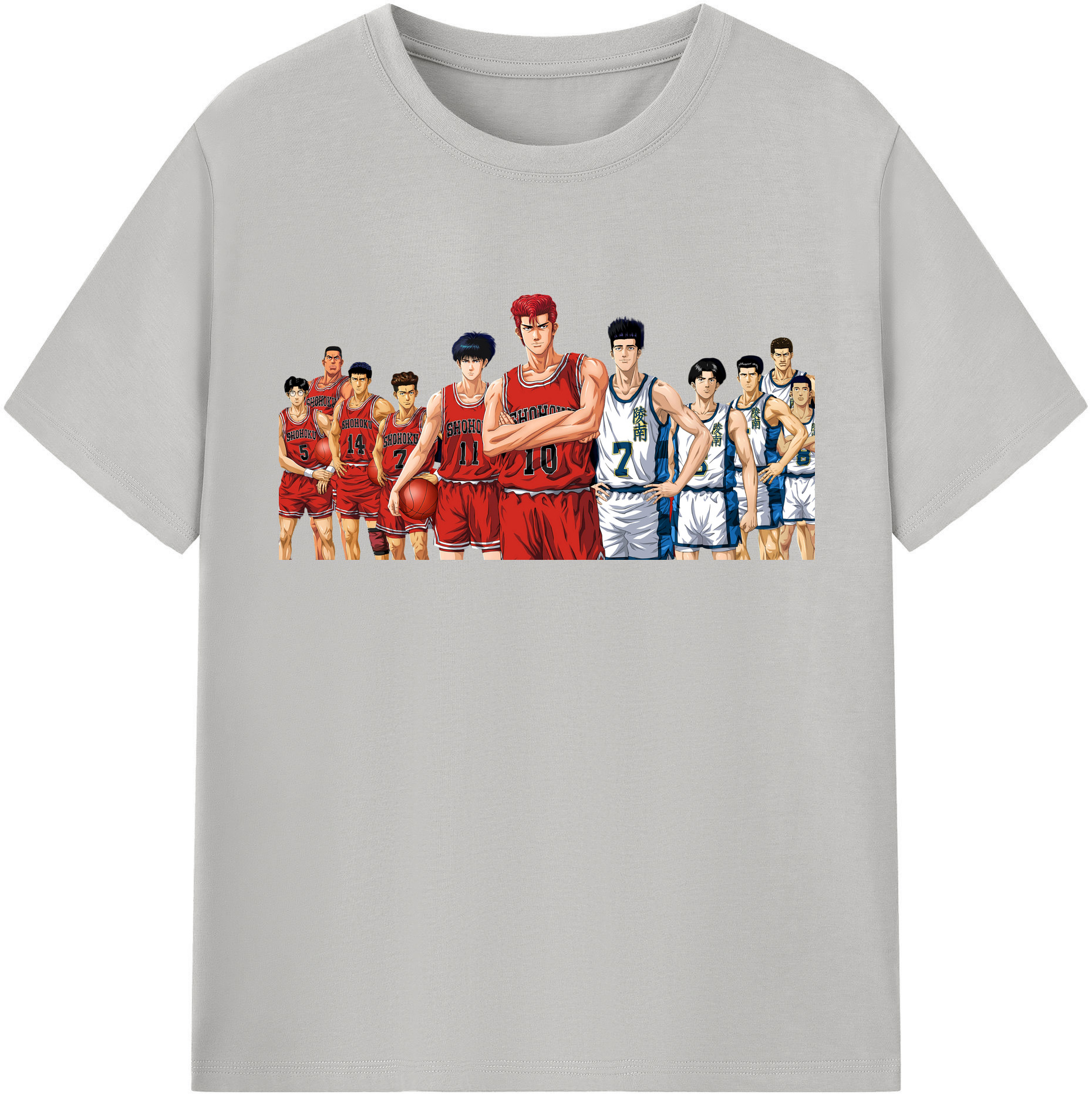 SLAM DUNK／スラムダンク 綿100％半袖Tシャツ（フロントプリント）
