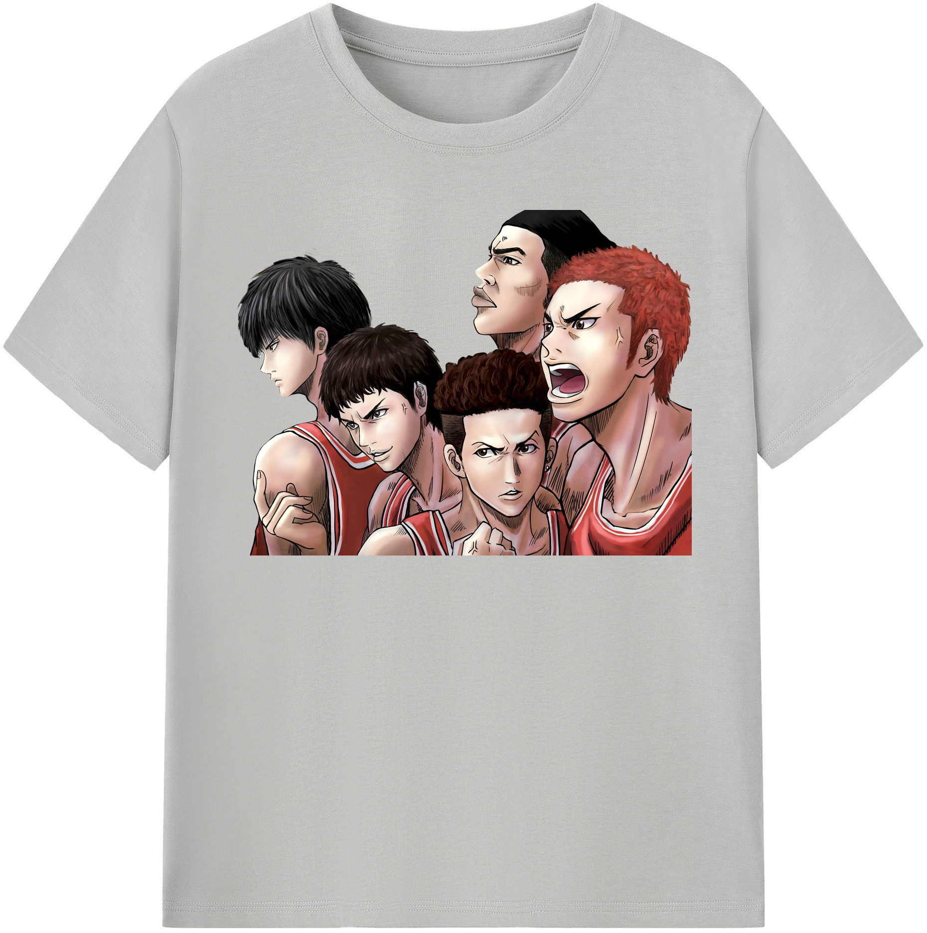 SLAM DUNK／スラムダンク 綿100％半袖Tシャツ（フロントプリント）