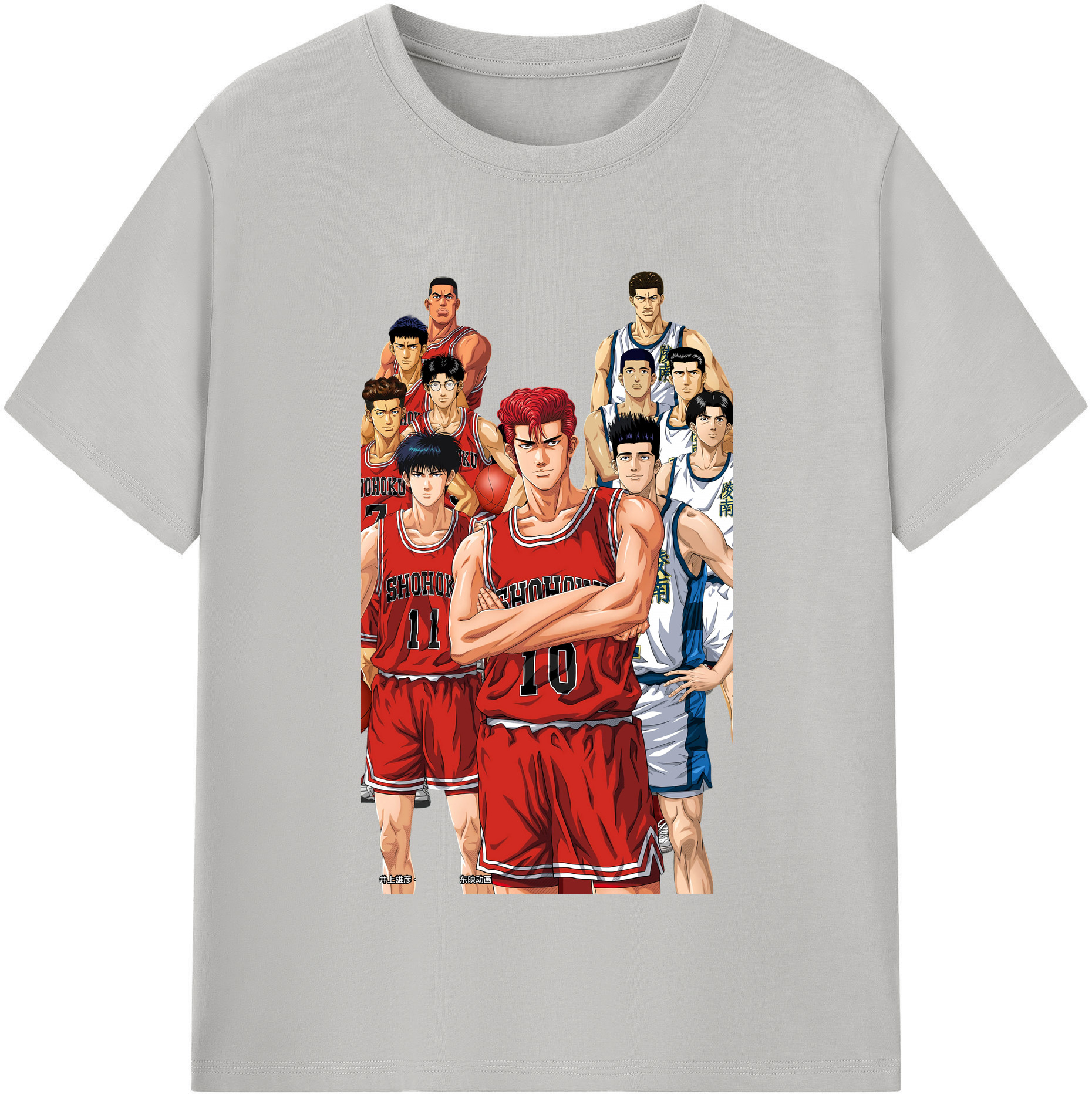 SLAM DUNK／スラムダンク 綿100％半袖Tシャツ（フロントプリント）
