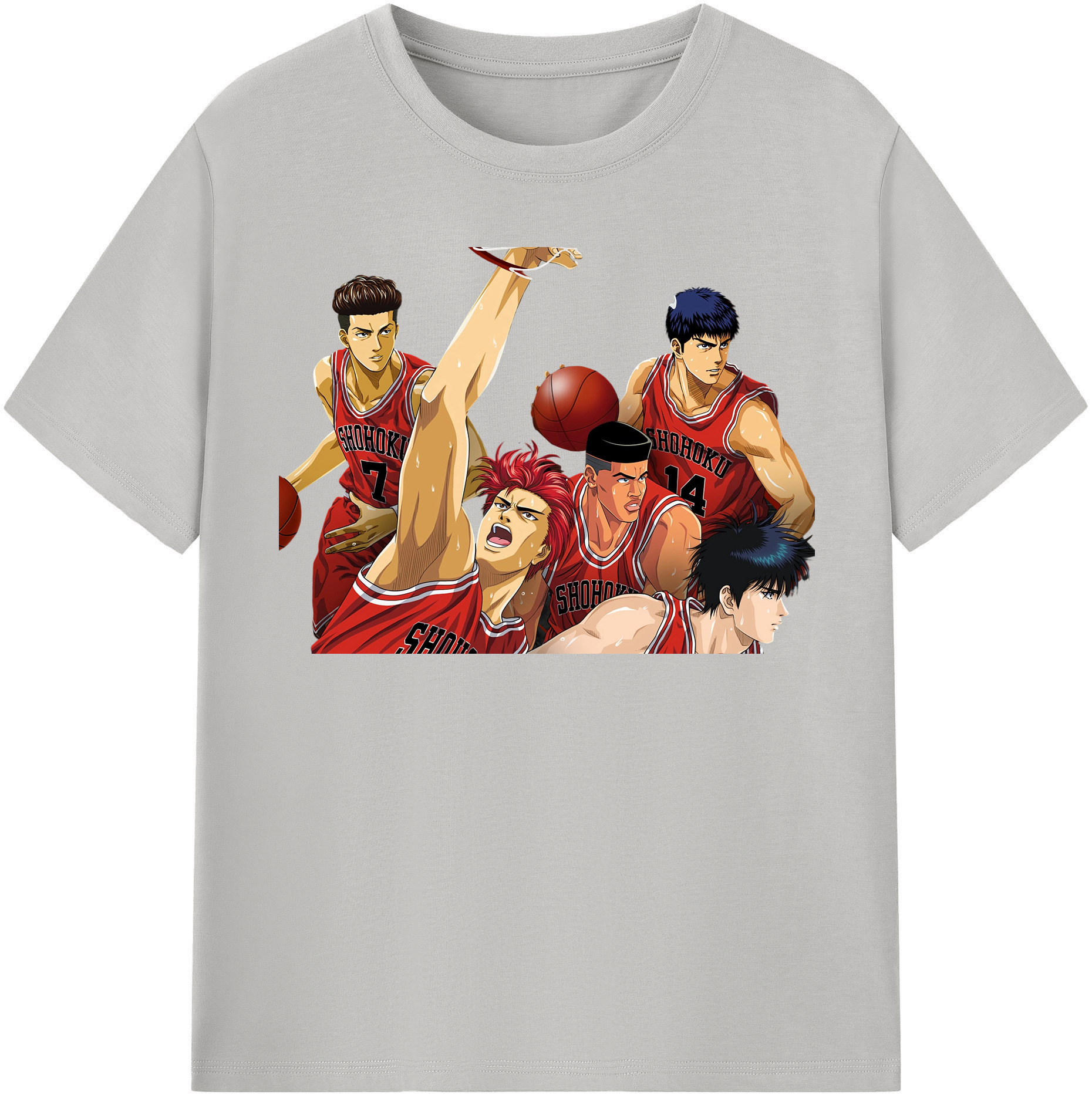 （画像用） SLAM DUNK／スラムダンク 綿100％半袖Tシャツ（フロントプリント）